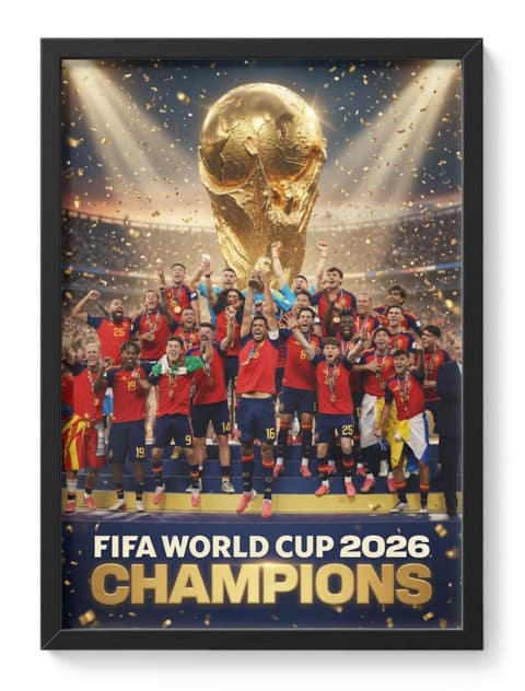 Spain World Cup Winners 2026 Trophy Lift Photo Nation Rich Football