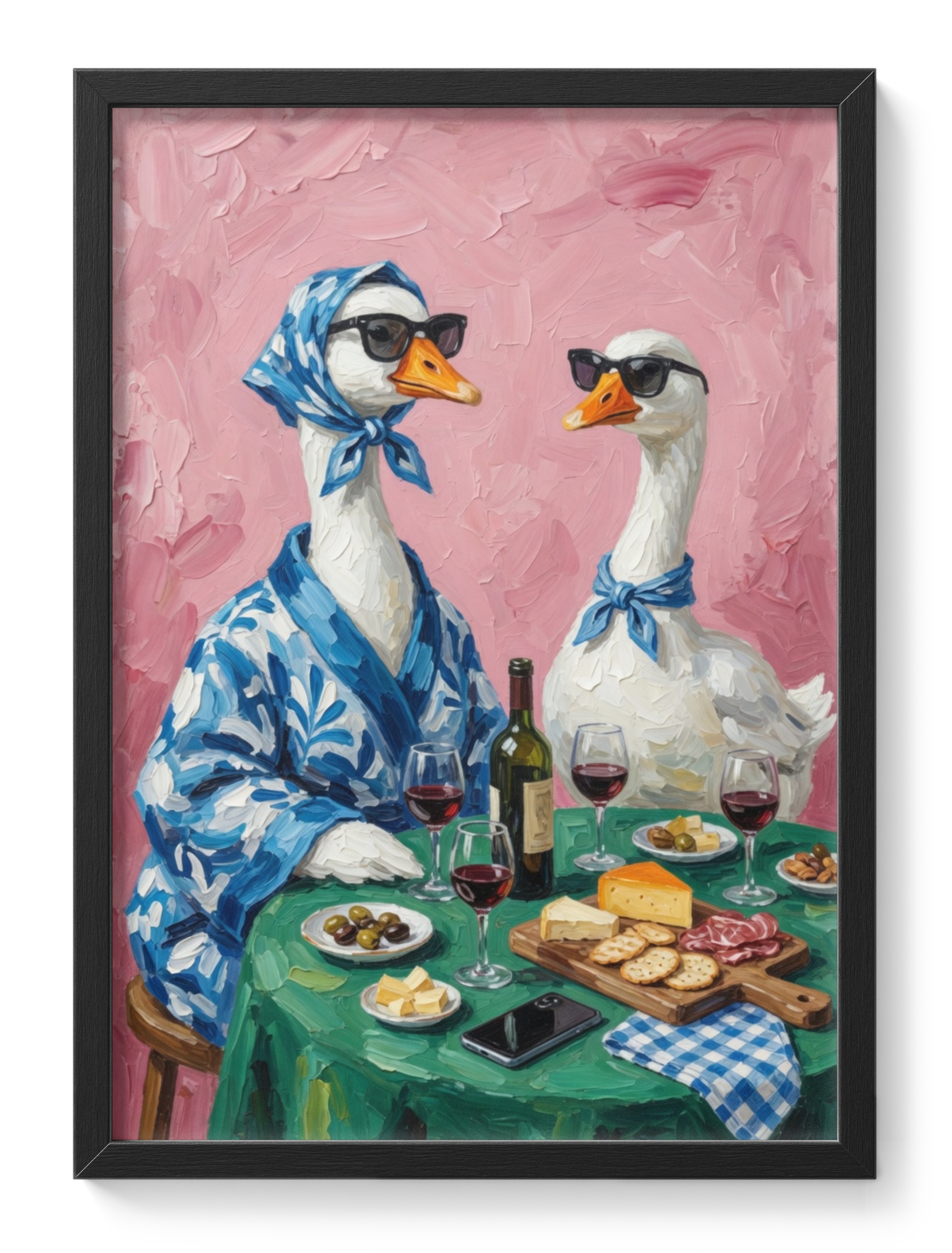 Duck Wine Party Animal Funny Drinking Humour Zero Shame Full — main view