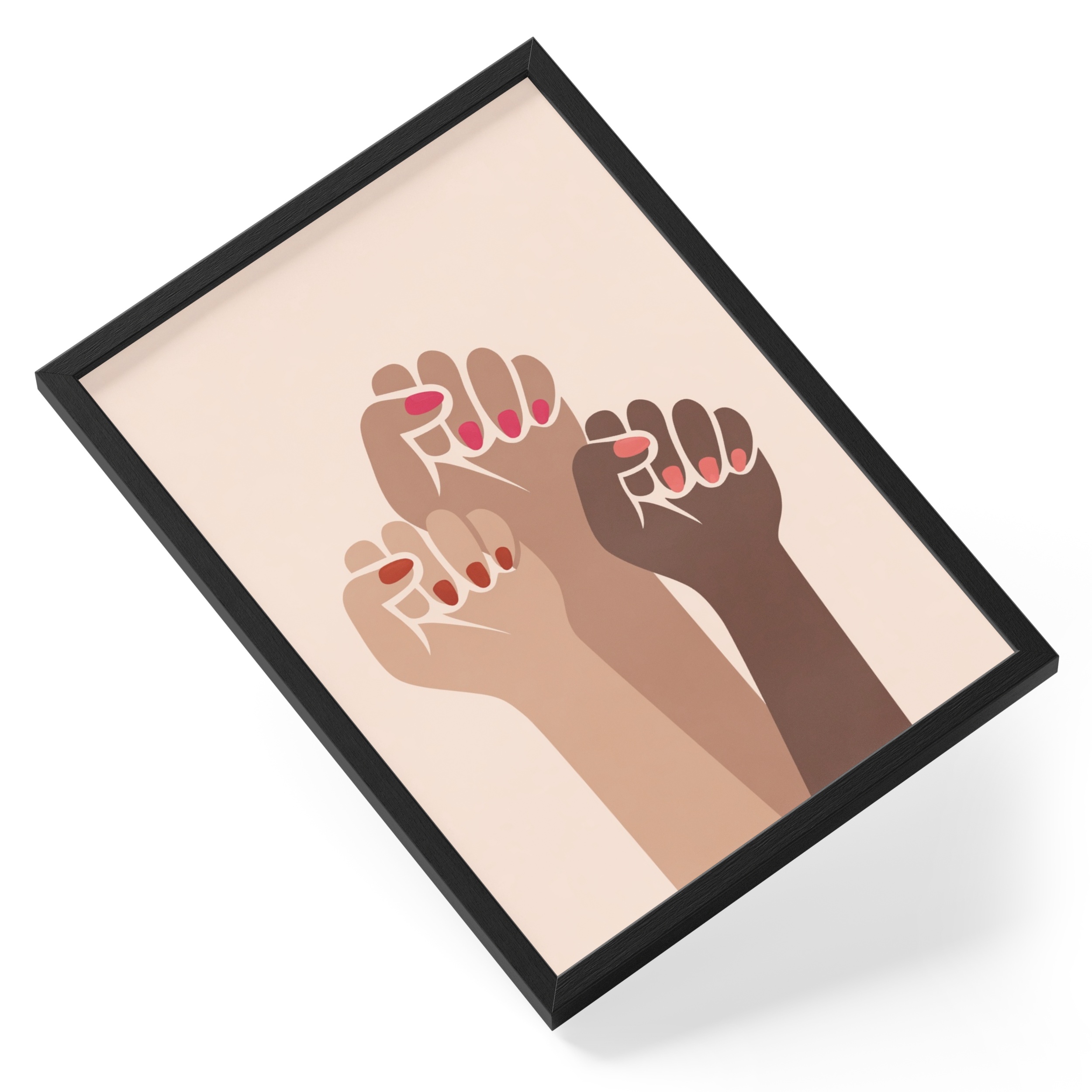Girl Power Female Empowerment Bold Statement Bright Unapologetic — angled view
