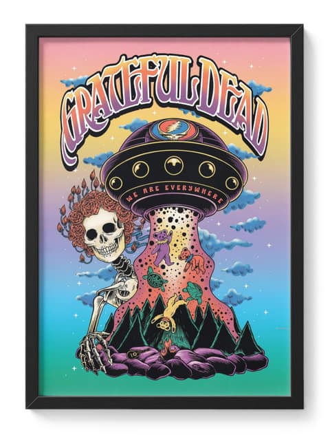 Grateful Dead Style Psychedelic Music Band Colour Counterculture