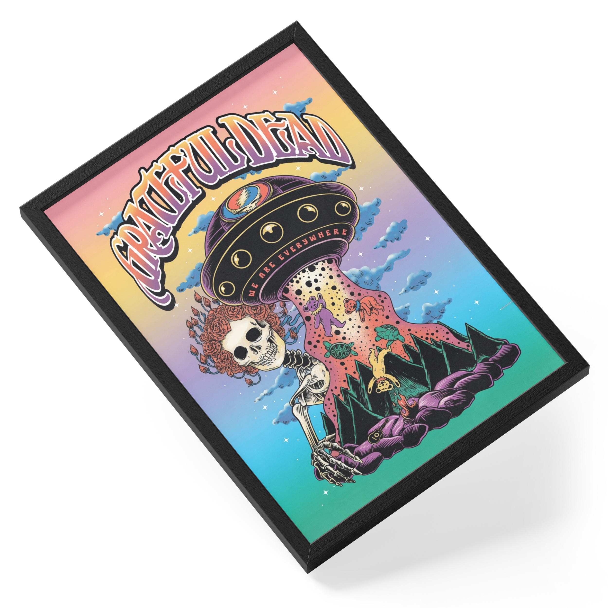 Grateful Dead Style Psychedelic Music Band Colour Counterculture — angled view