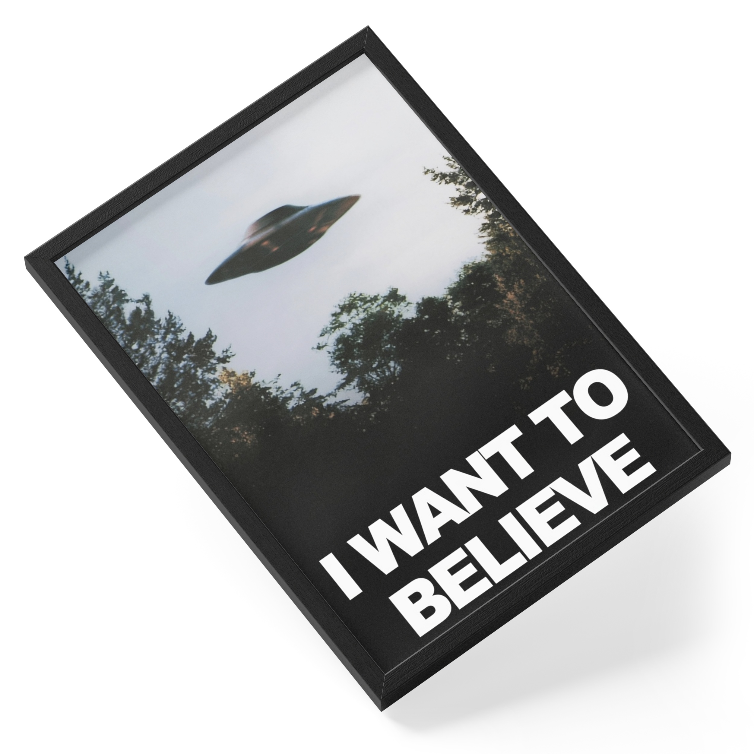 I Want To Believe Ufo Alien Files Style Iconic Believing Energy — angled view