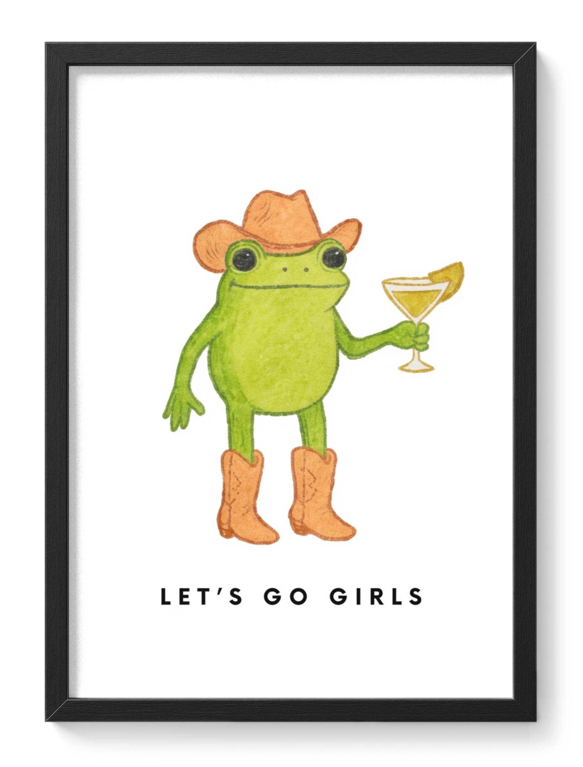 Lets Go Girls Frog Funny Party Amphibian Night Fully Committed — main view