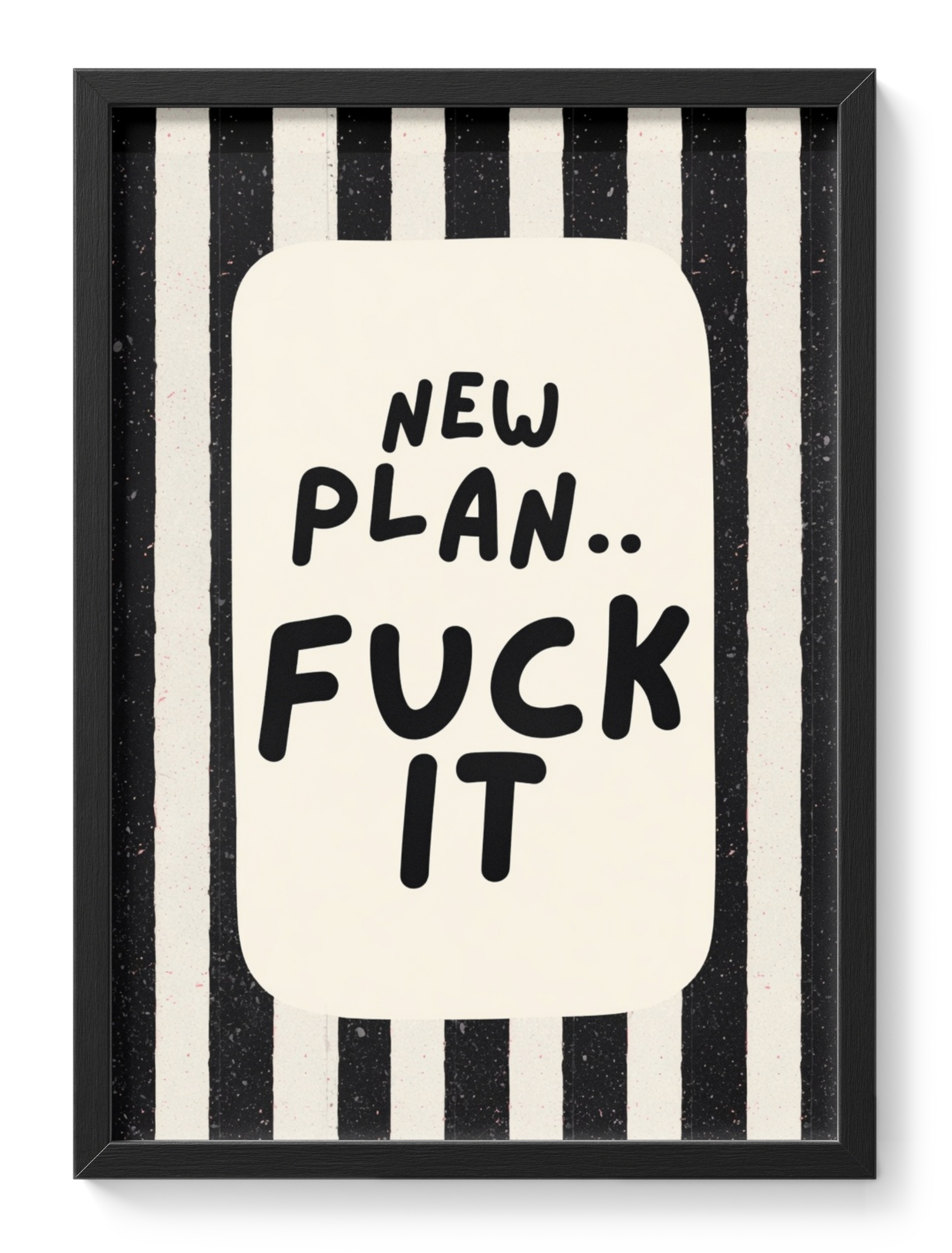 New Plan Fck It Ck Funny Reset Button Chaos Quote When Collapses — main view