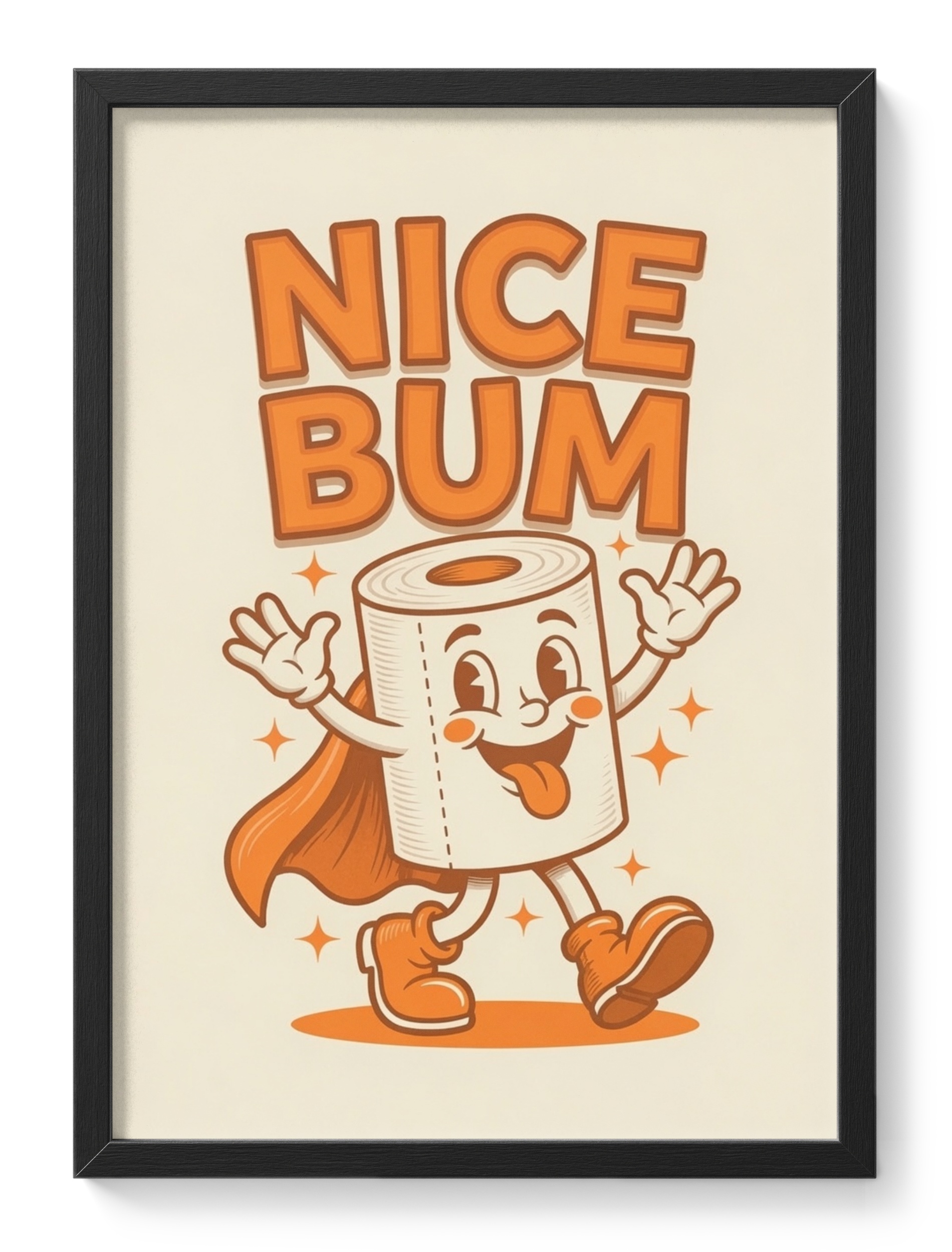 Nice Bum Cheeky Bathroom Humour Quote Short Shameless Compliment Never — main view