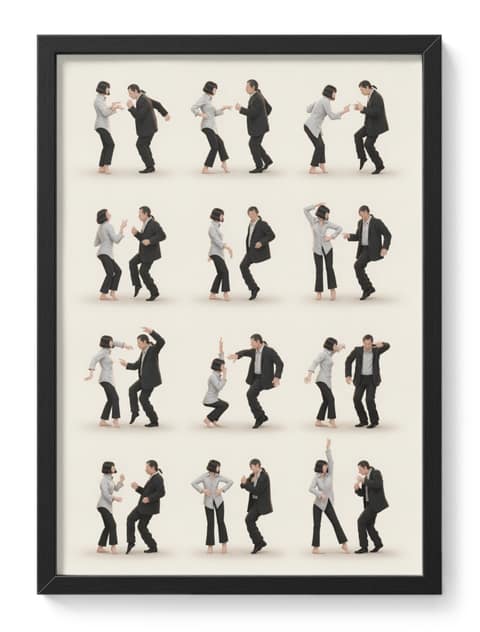 Pulp Fiction Dance Iconic Movie Twist Scene Legendary Floor Energy
