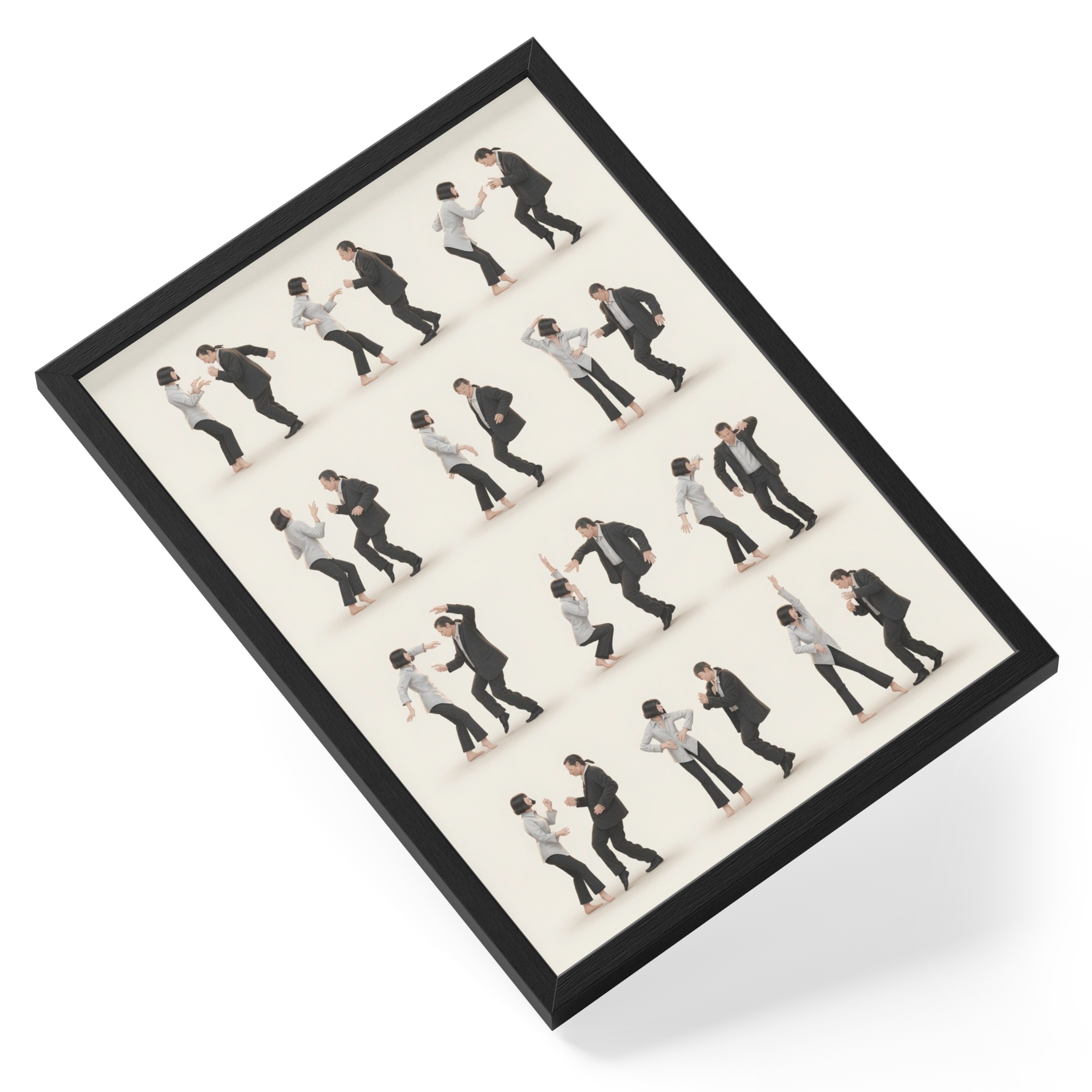 Pulp Fiction Dance Iconic Movie Twist Scene Legendary Floor Energy — angled view