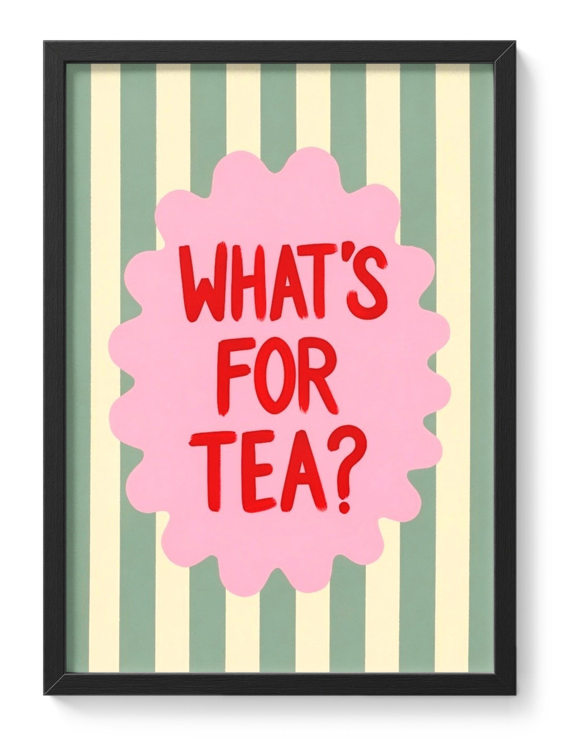 Whats For Tea British Kitchen Dinner Humour Eternal Household Question — main view