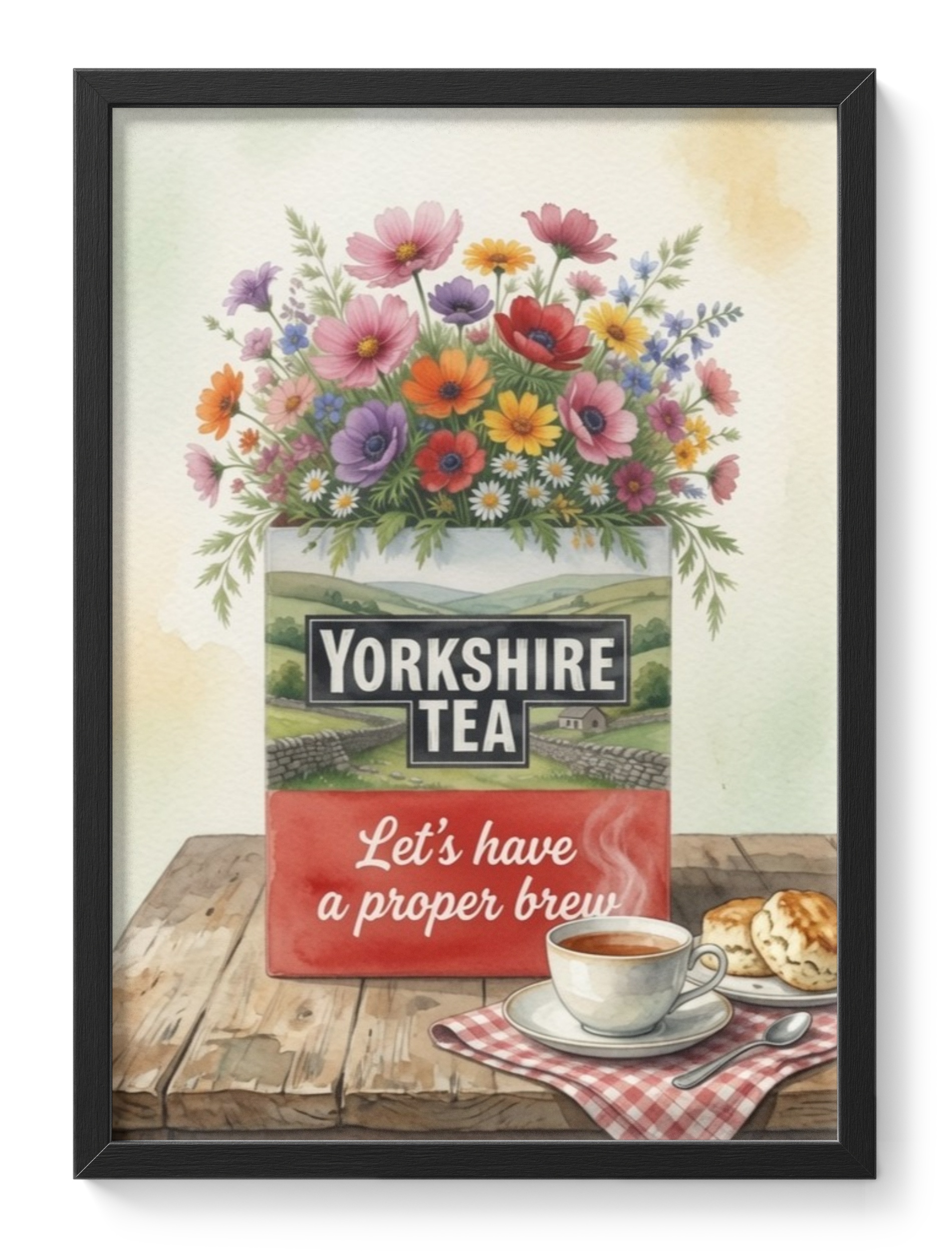 Yorkshire Tea Flowers British Brew Floral Kitchen Charm Meets Proper — main view