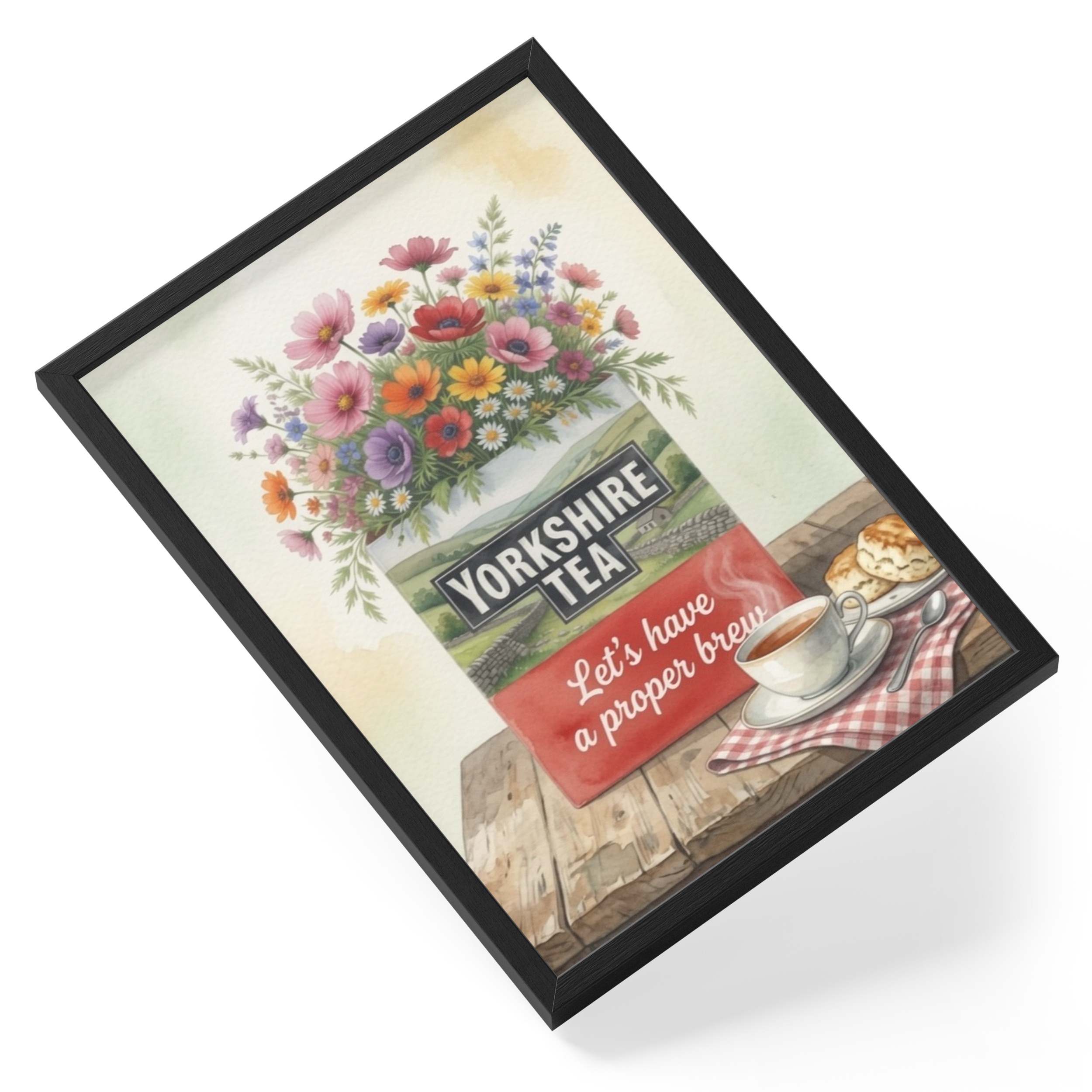 Yorkshire Tea Flowers British Brew Floral Kitchen Charm Meets Proper — angled view