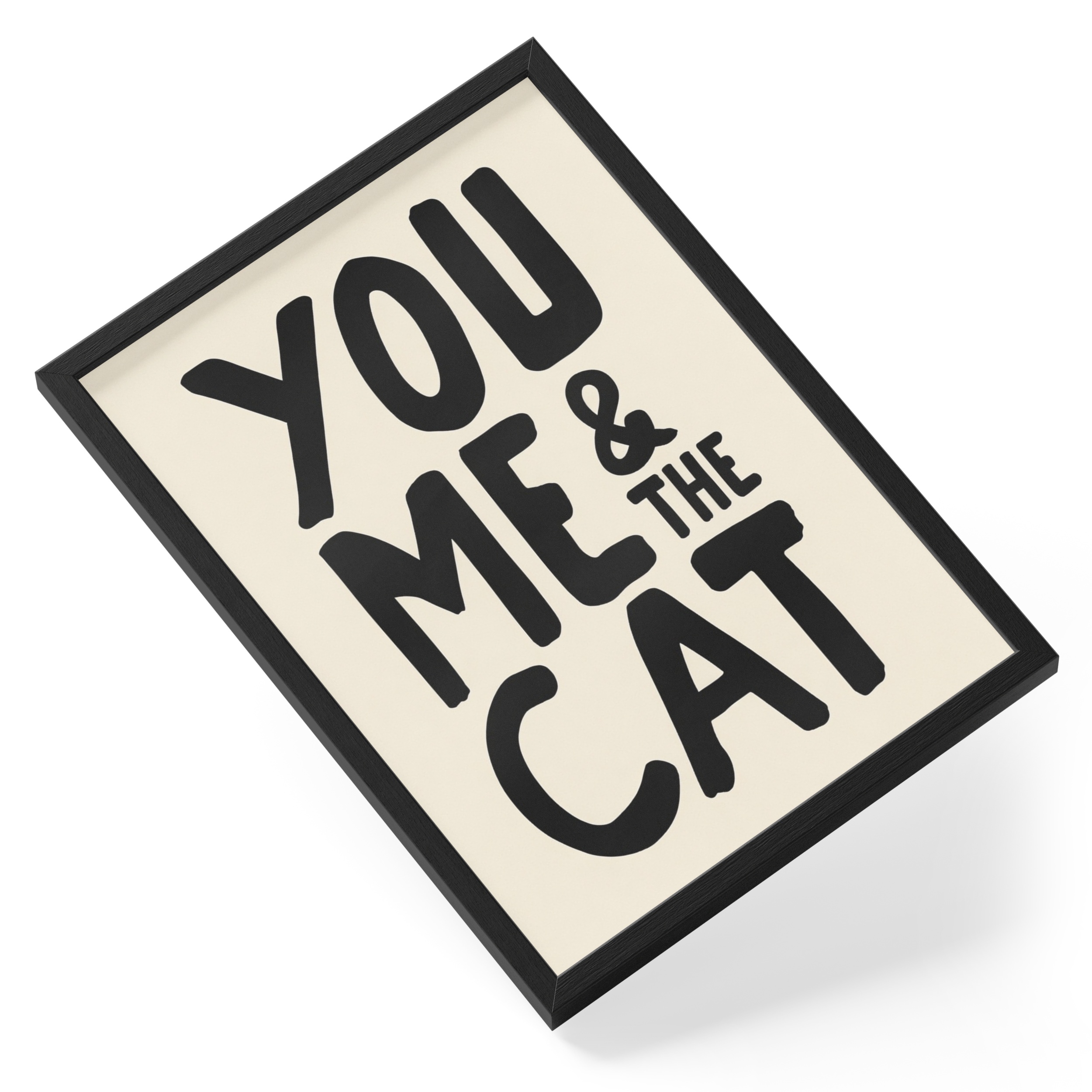 You Me And The Cat Couple Feline Love Family Real Household Hierarchy — angled view
