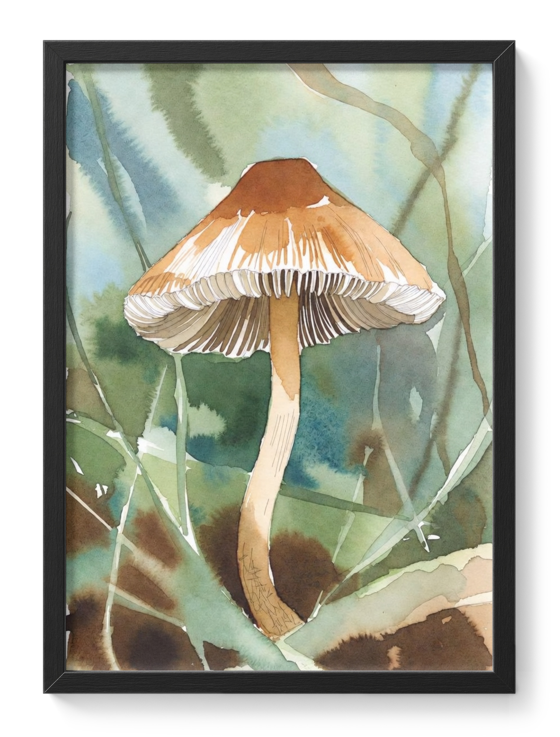 Liberty Cap Mushroom Psilocybe Semilanceata Botanical Soft Mushrooms — main view