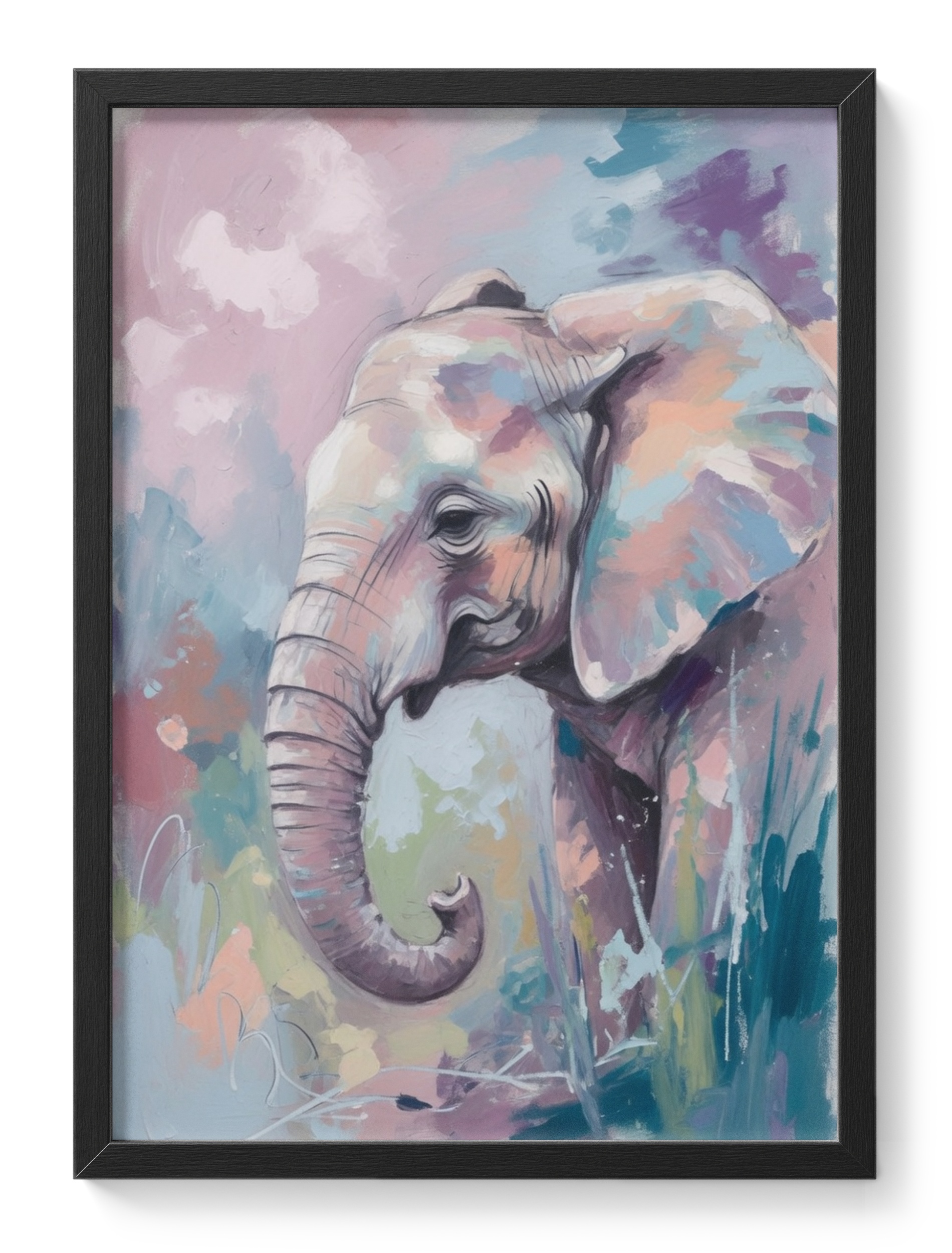 Elephant Animal Safari Pastel Tones Soft Pretty — main view