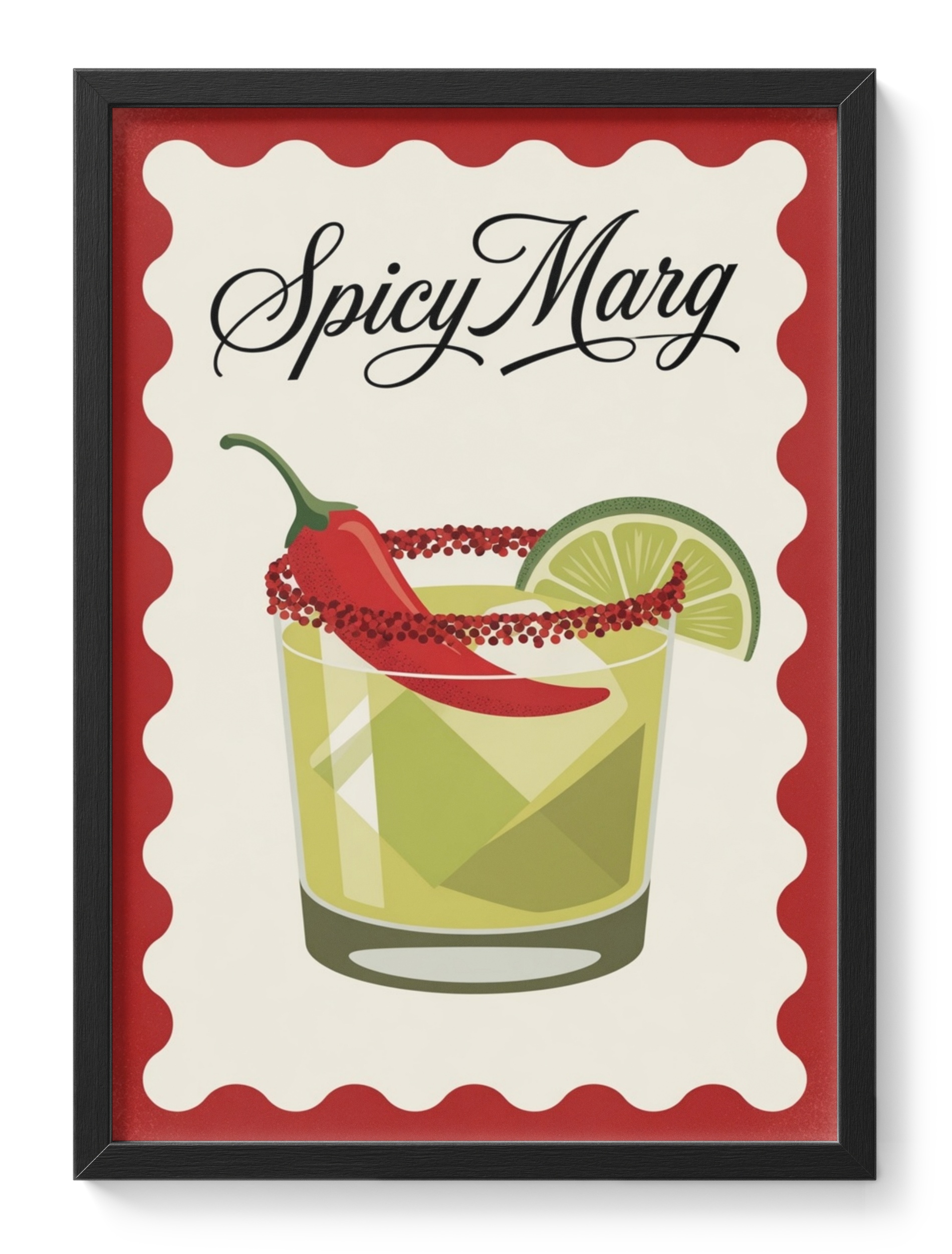 Spicy Marg Chilli Cocktail Bar Kitchen Fun Rimmed Margarita Lime — main view
