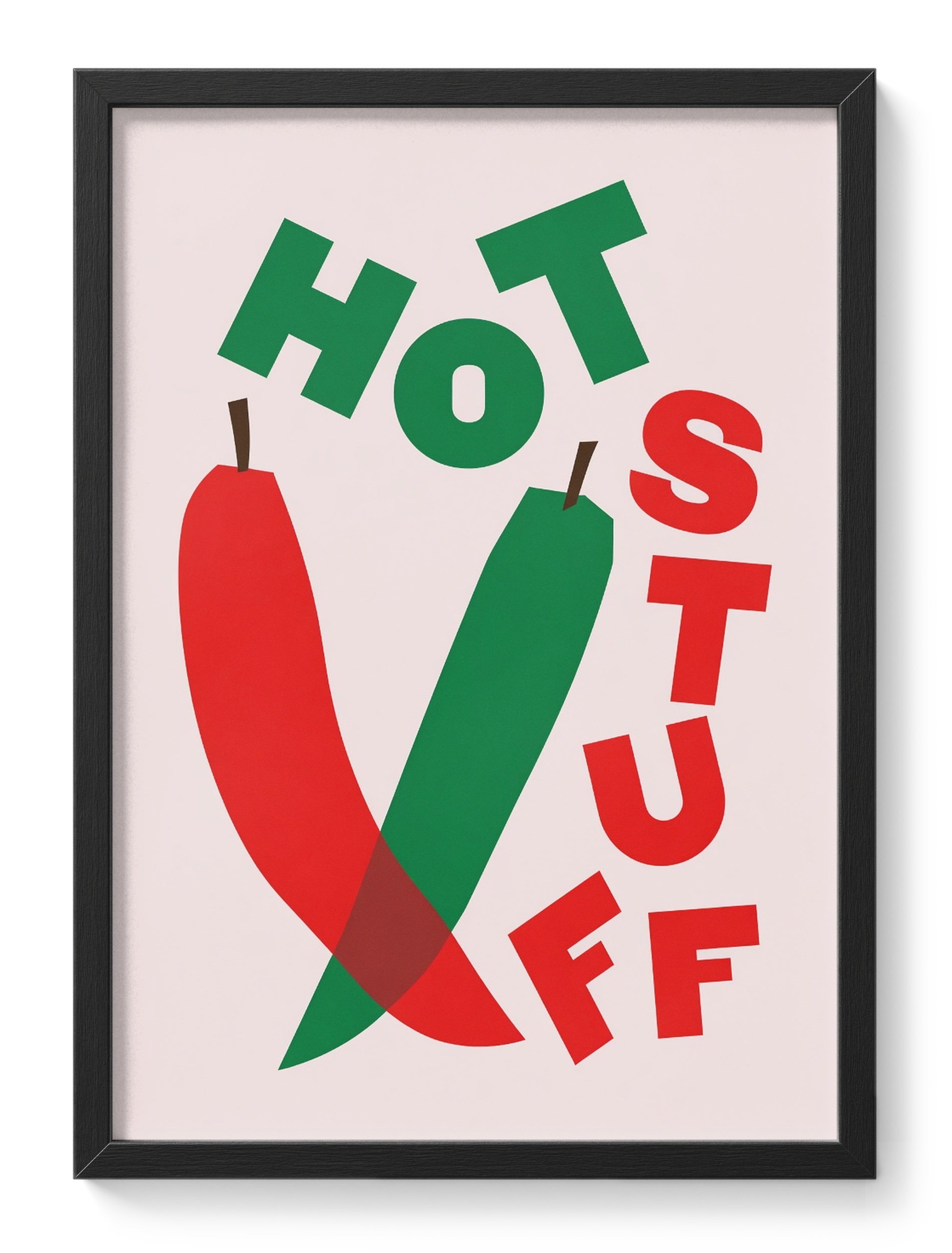 Hot Stuff Chilli Peppers Red Green Kitchen Spicy Food Bold — main view