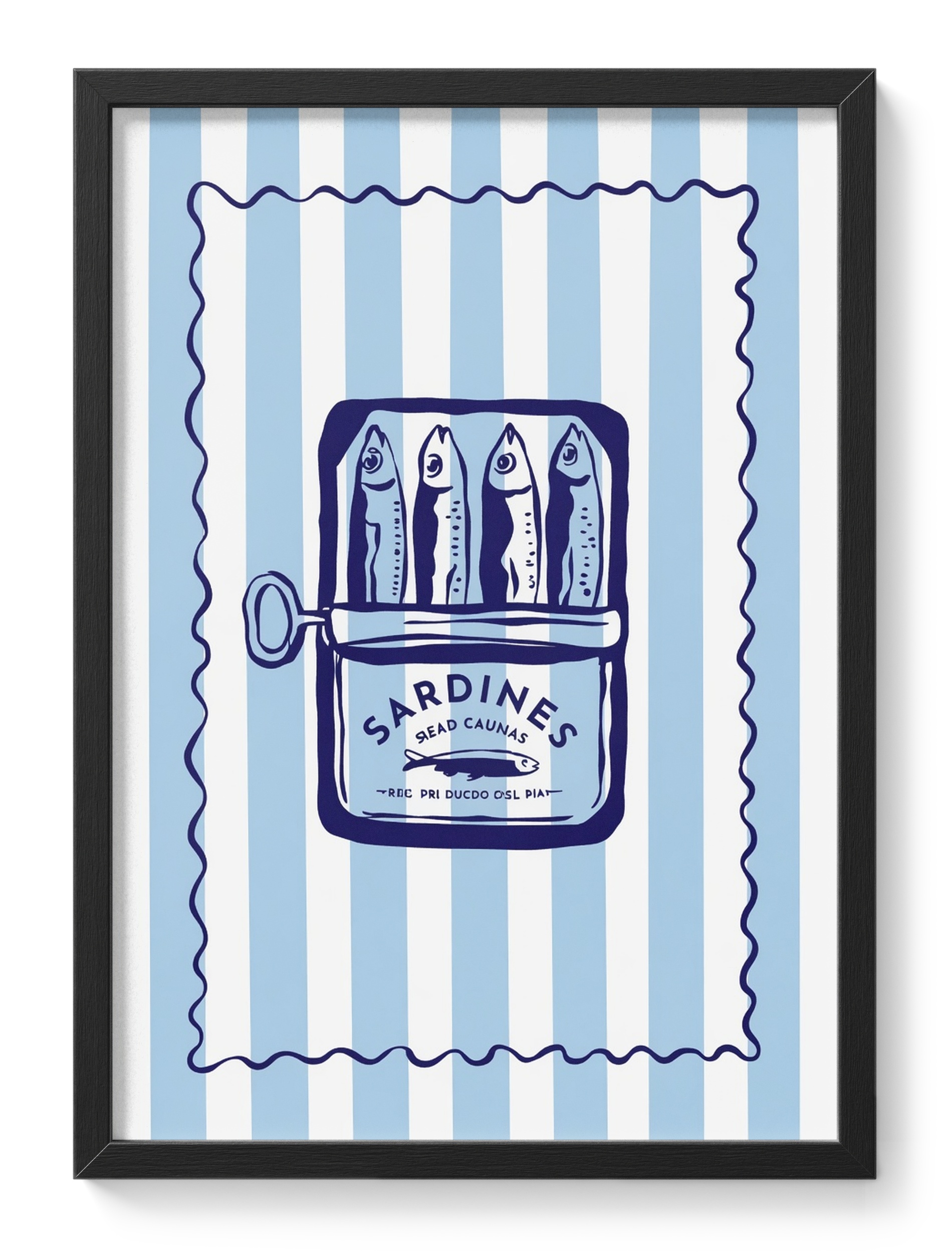 Sardines Tin Portugal Coastal Portuguese Kitchen Nautical Seafood — main view