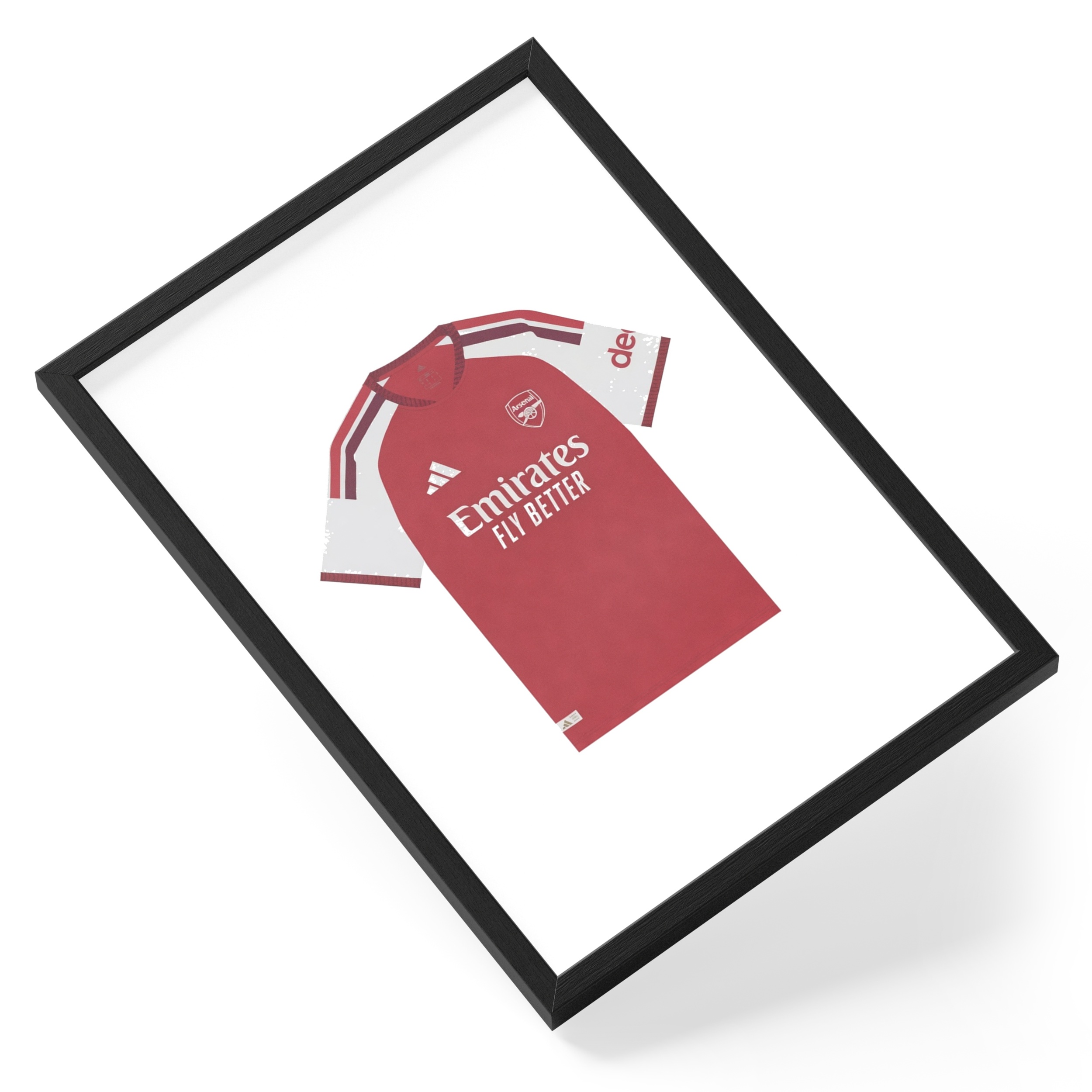 Arsenal Football Shirt Kit Gunners Red White Soccer Club — angled view