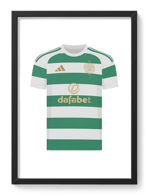 Celtic Football Shirt Kit Green White Hoops Scottish Soccer