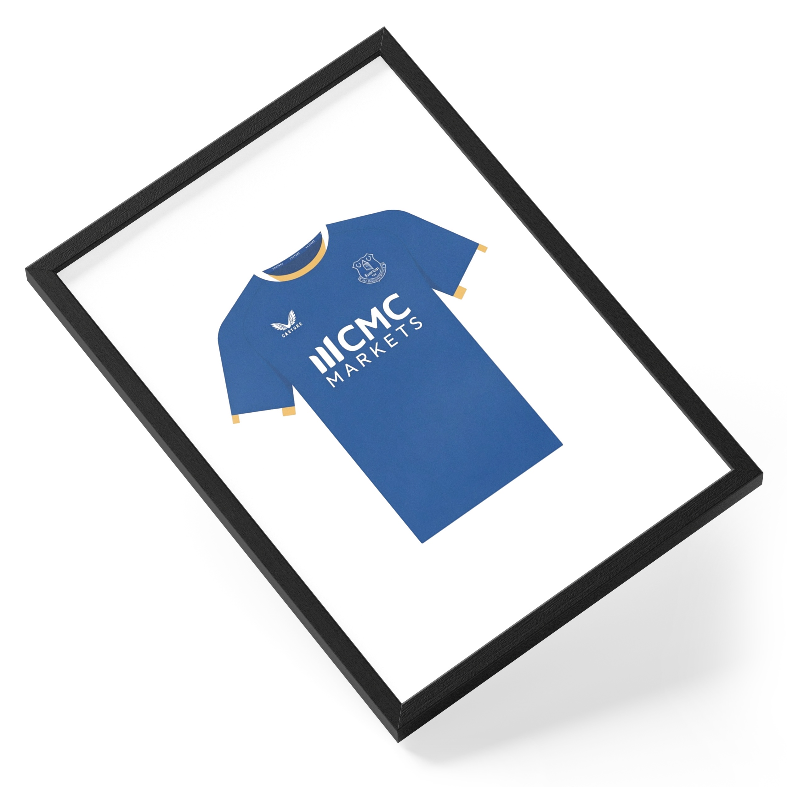 Everton Football Shirt Kit Toffees Blue Soccer Club — angled view