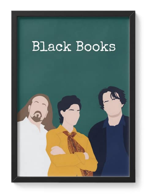 Black Books Bernard Manny Fran Bookshop Sitcom Dylan Moran Cast