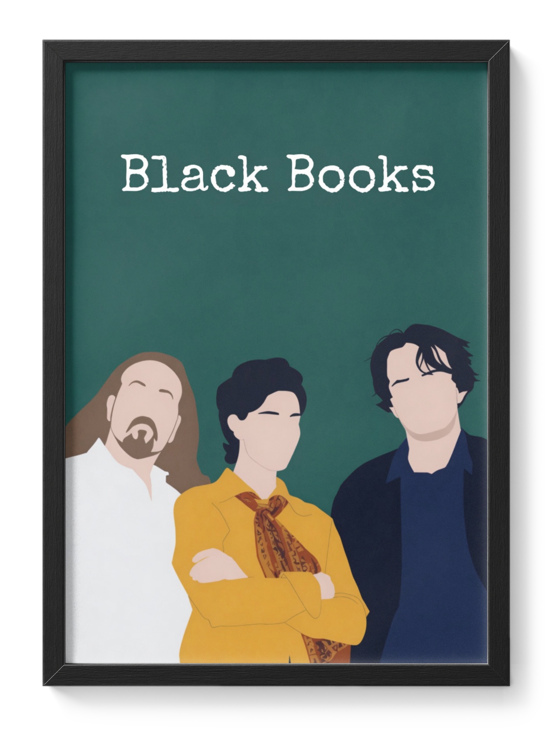 Black Books Bernard Manny Fran Bookshop Sitcom Dylan Moran Cast — main view