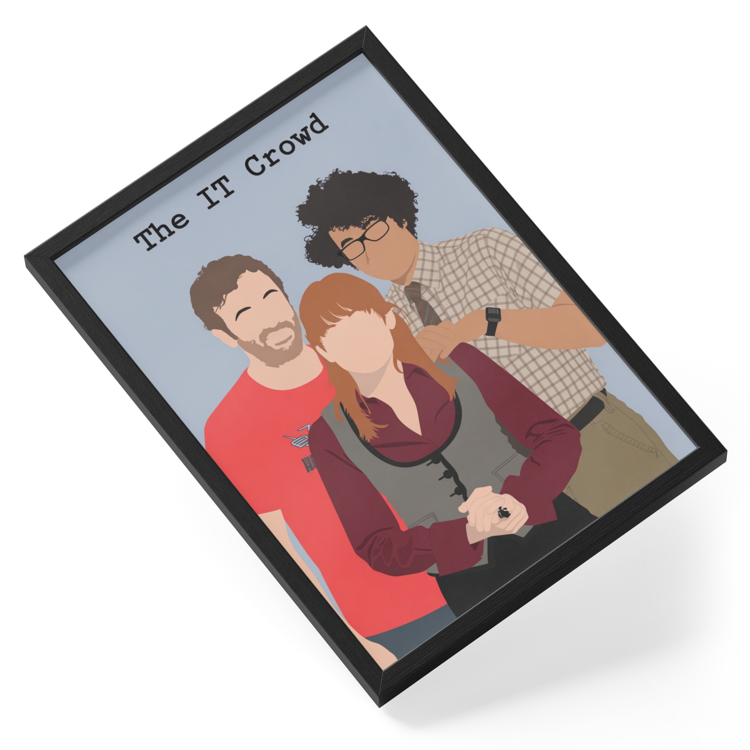 The It Crowd Roy Moss Jen Tech Support British Sitcom Cast — angled view