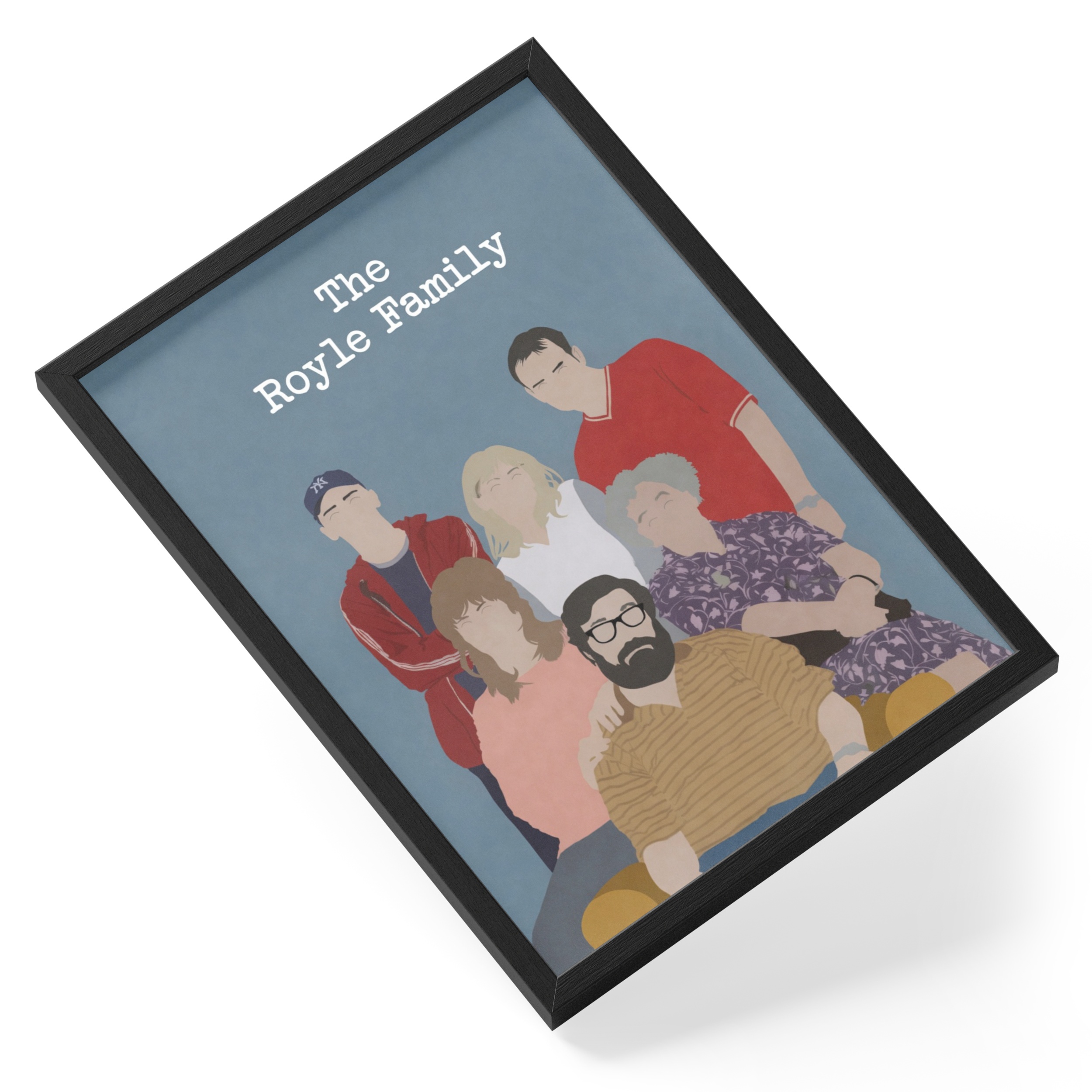 The Royle Family Jim Barb Denise Manchester Sofa British Sitcom Cast — angled view