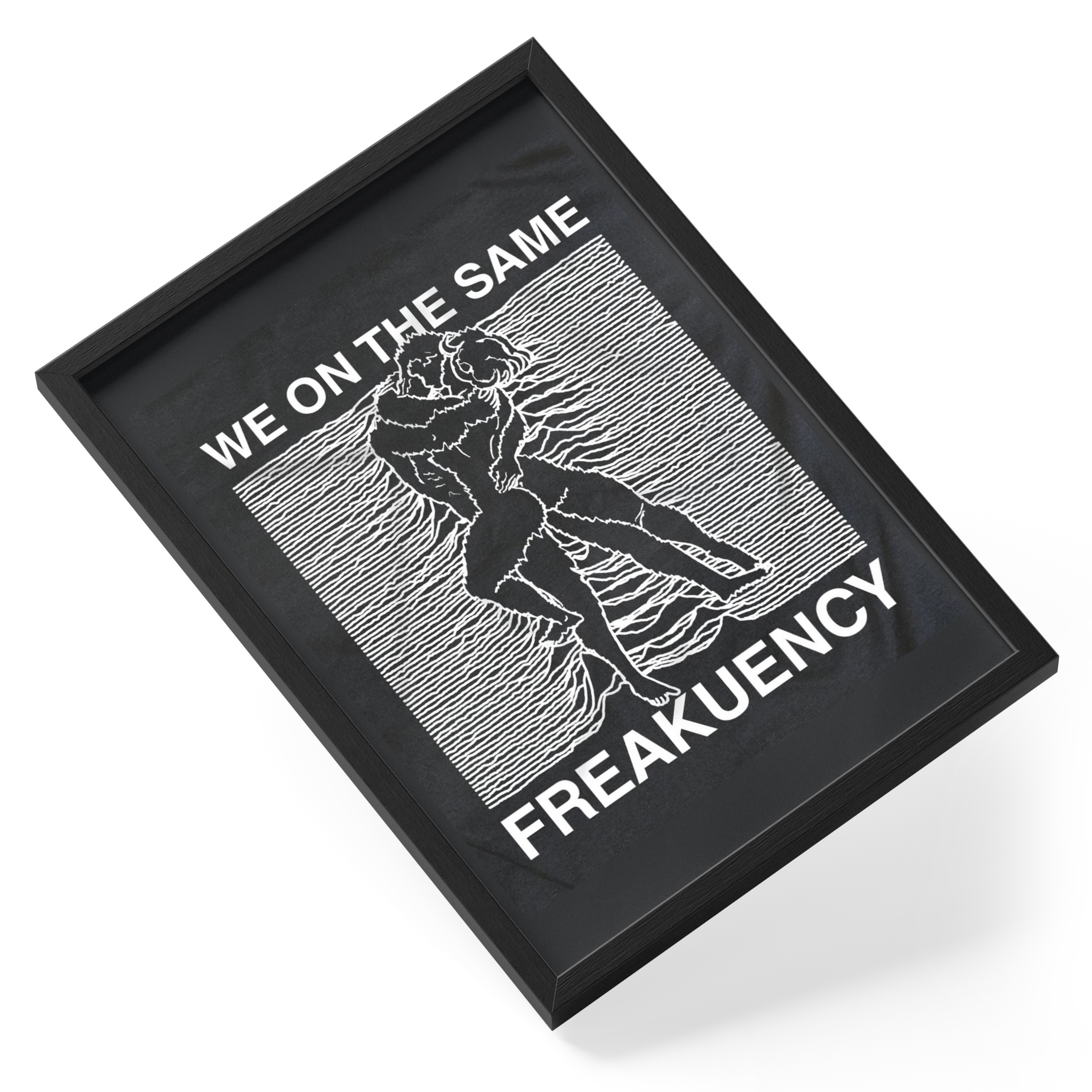 We On The Same Freakuency Couple Dancing Wave Frequency Music — angled view