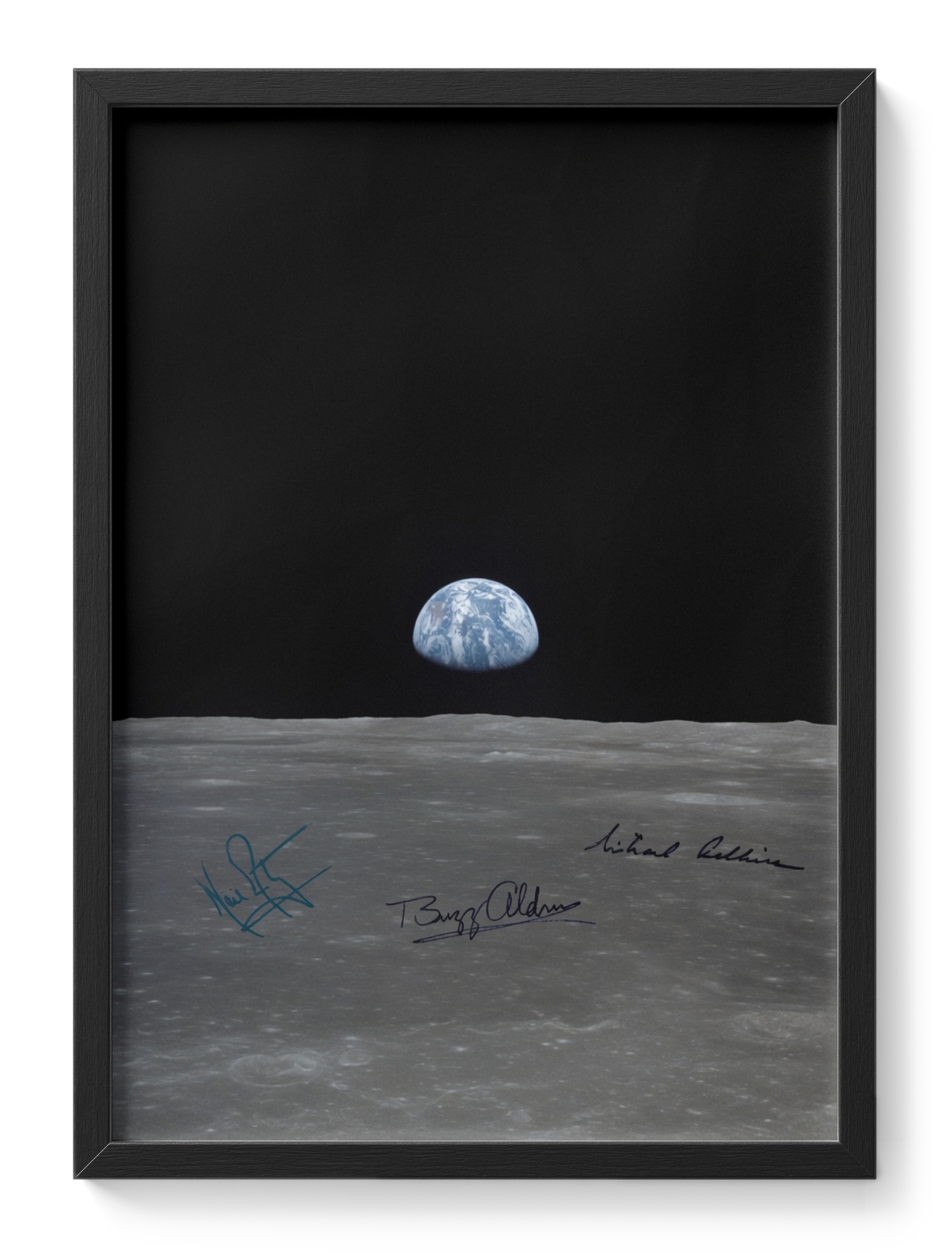 Apollo 11 Earthrise Michael Collins 1969 Moon Mission Photo — main view