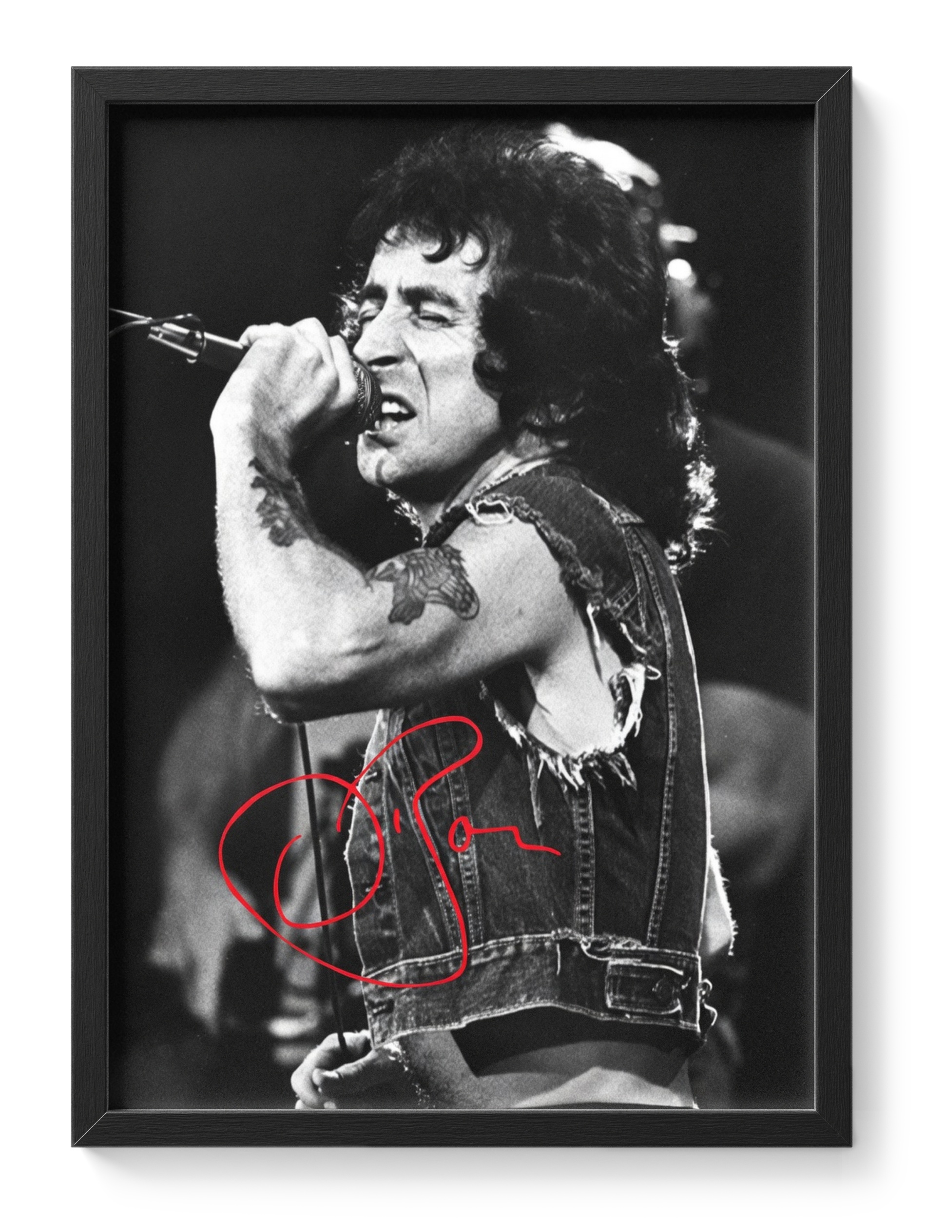 Bon Scott Acdc Singer Frontman Classic Rock Portrait — main view