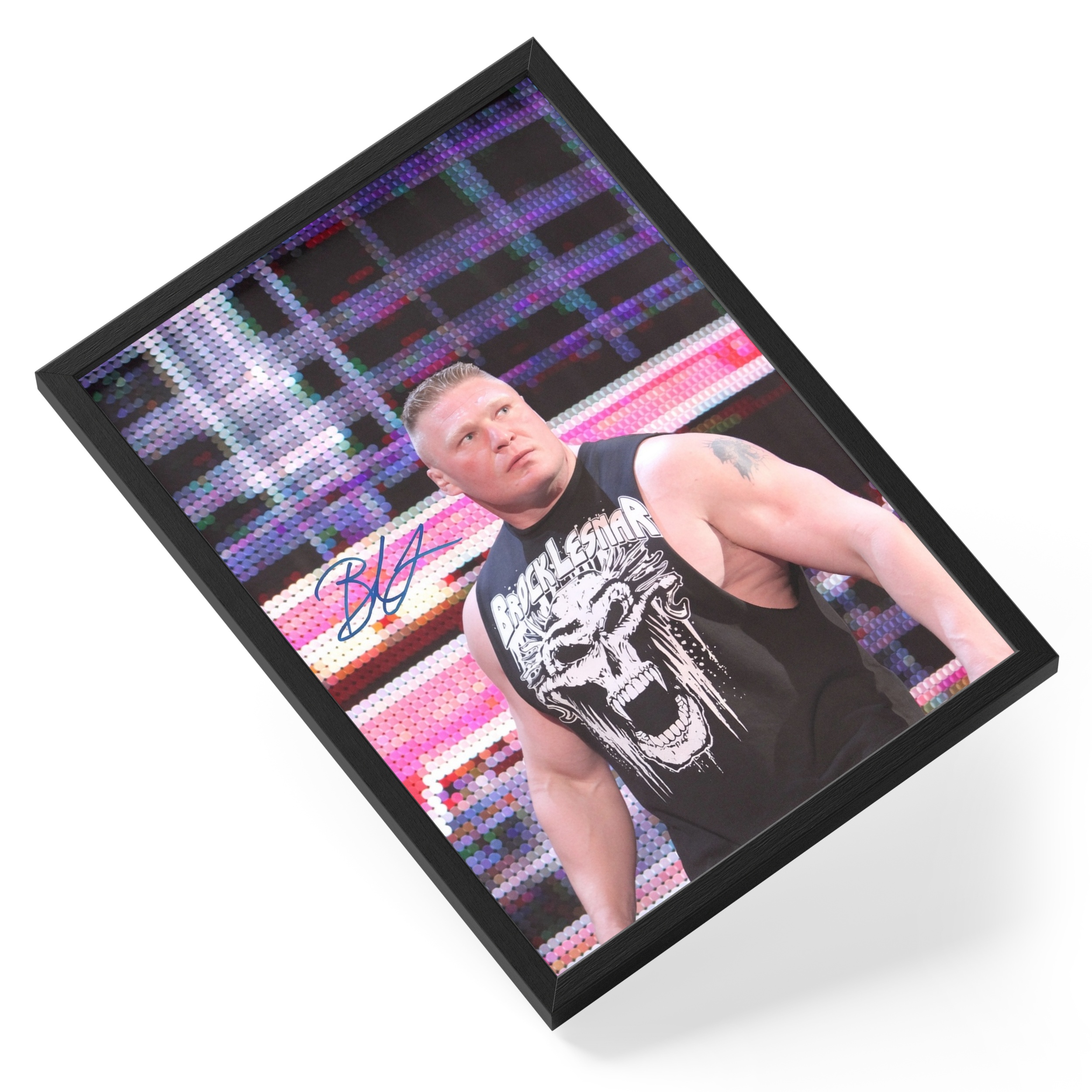 Brock Lesnar Wwe Ufc Champion Wrestler Portrait — angled view