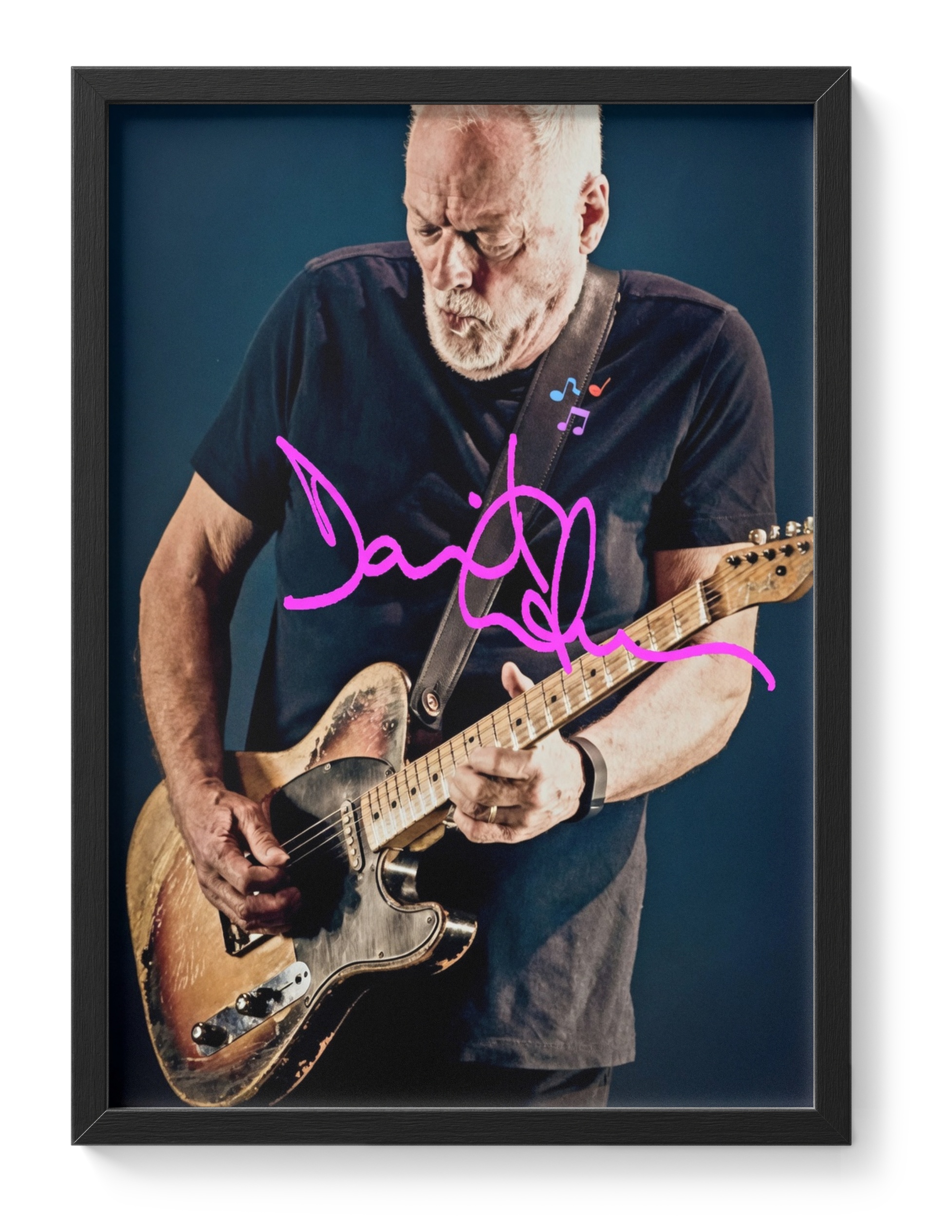 David Gilmour Pink Floyd Guitarist Solo Rock Portrait — main view