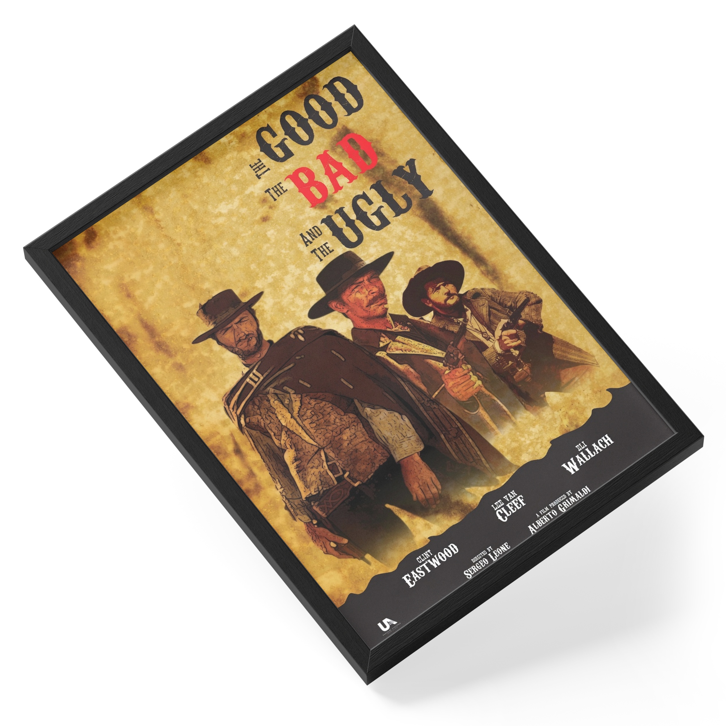 Good Bad Ugly Clint Eastwood Spaghetti Western Movie — angled view