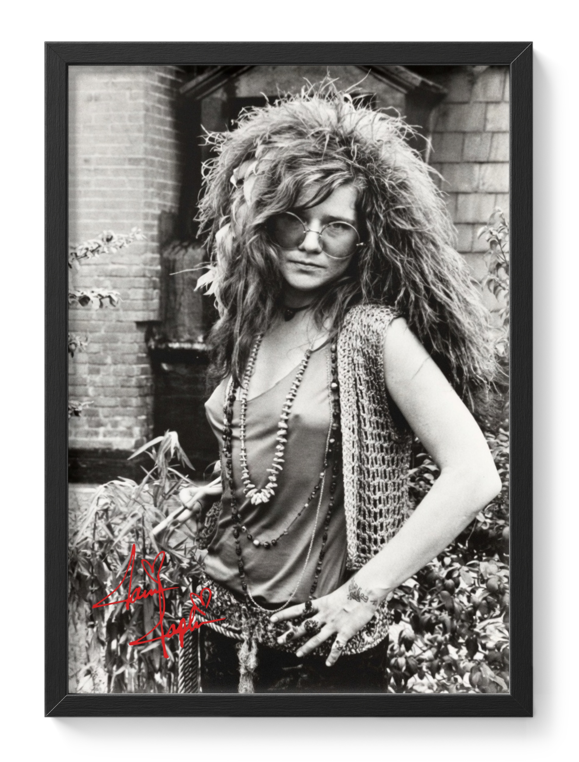 Janis Joplin Blues Rock Singer Psychedelic Portrait — main view