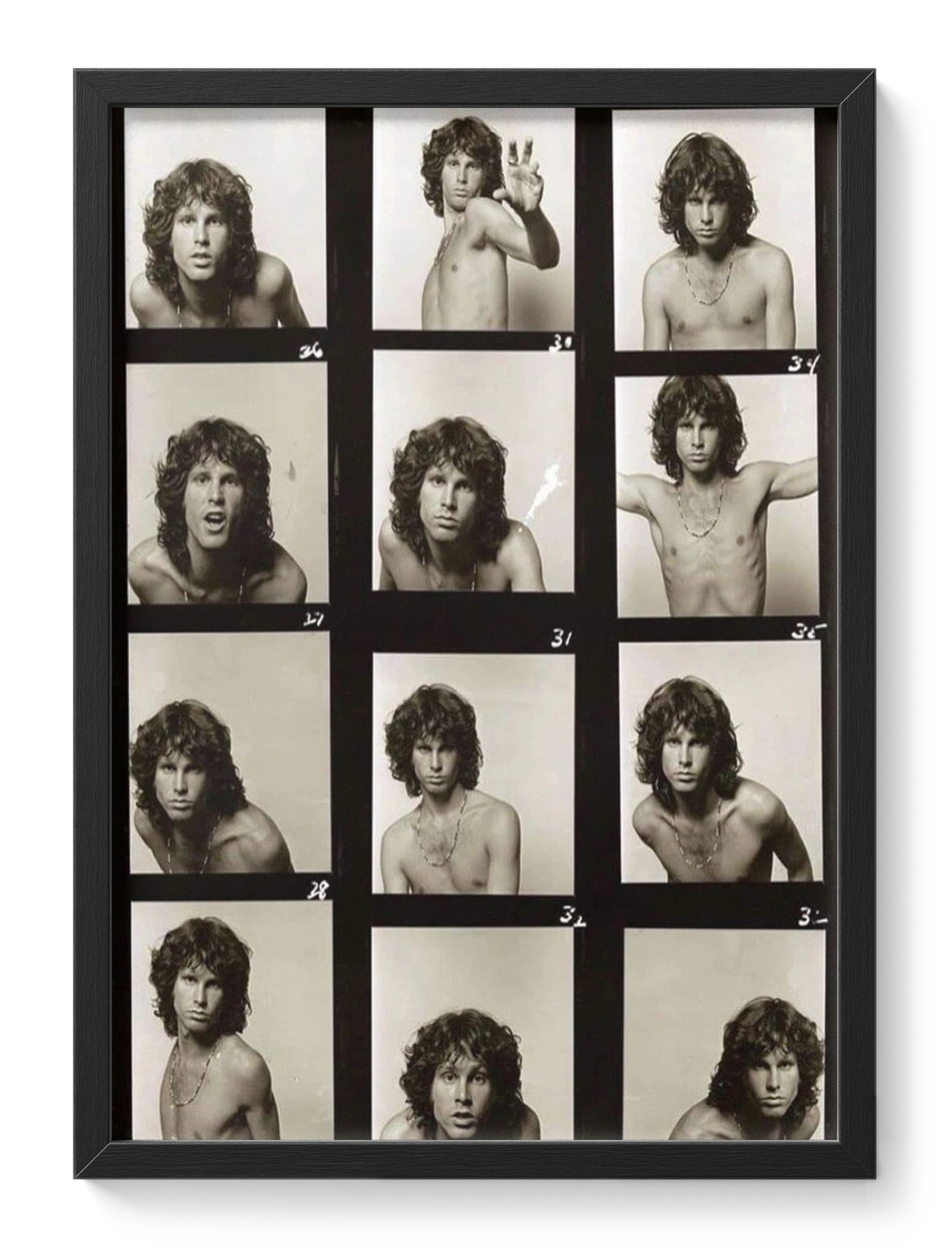 Jim Morrison Doors Contact Sheet Photo Session Portrait — main view