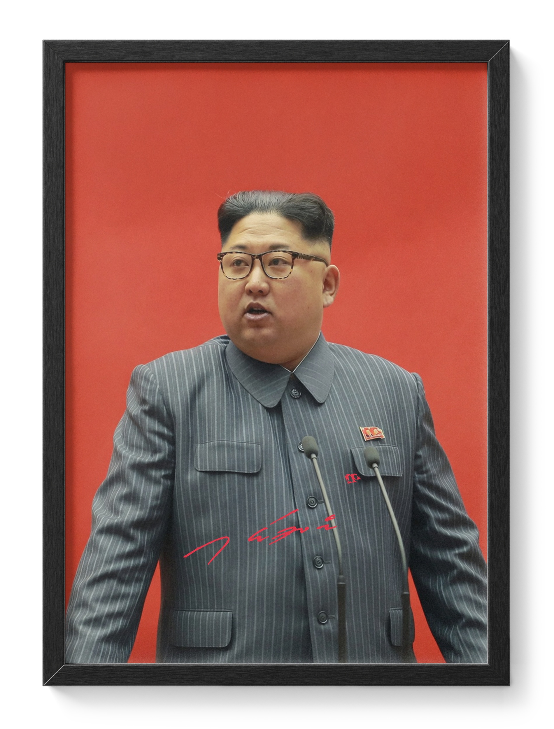 Kim Jong Un North Korea Leader Political Portrait — main view