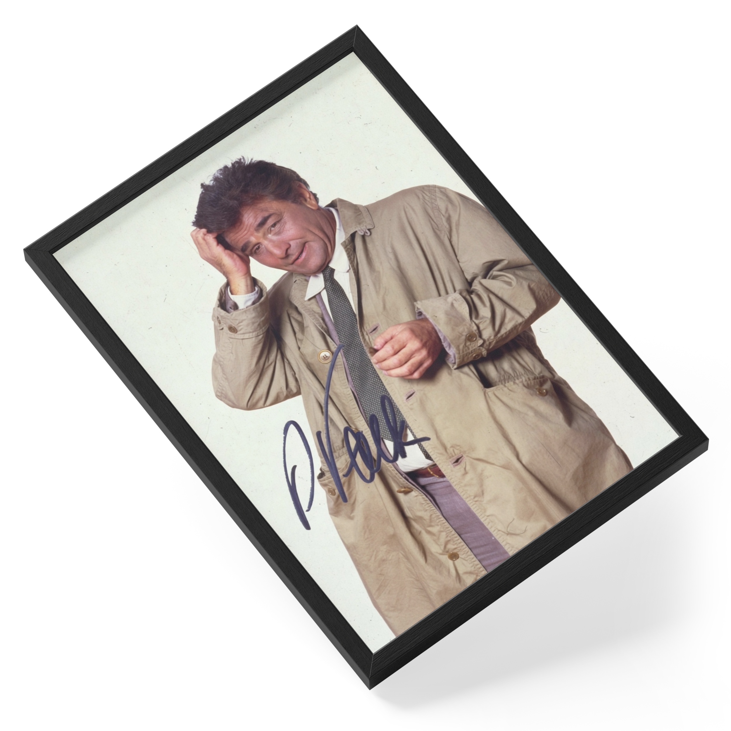 Peter Falk Columbo Detective Tv Show Classic Portrait — angled view