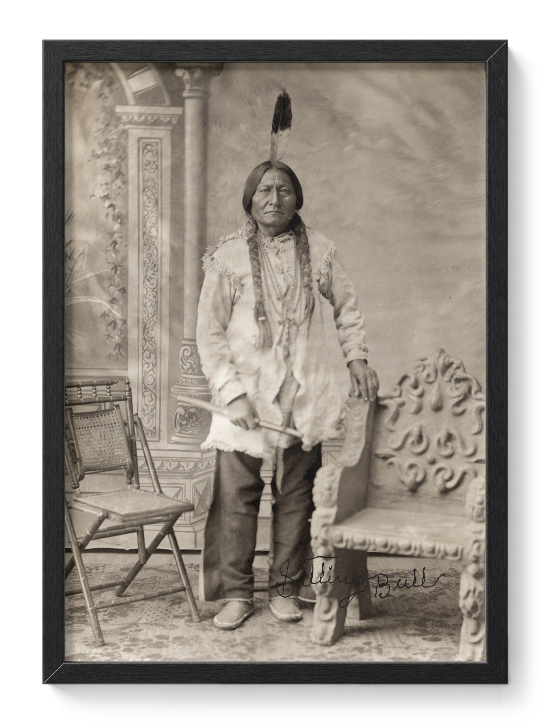 Sitting Bull Lakota Sioux Chief Native American Portrait — main view