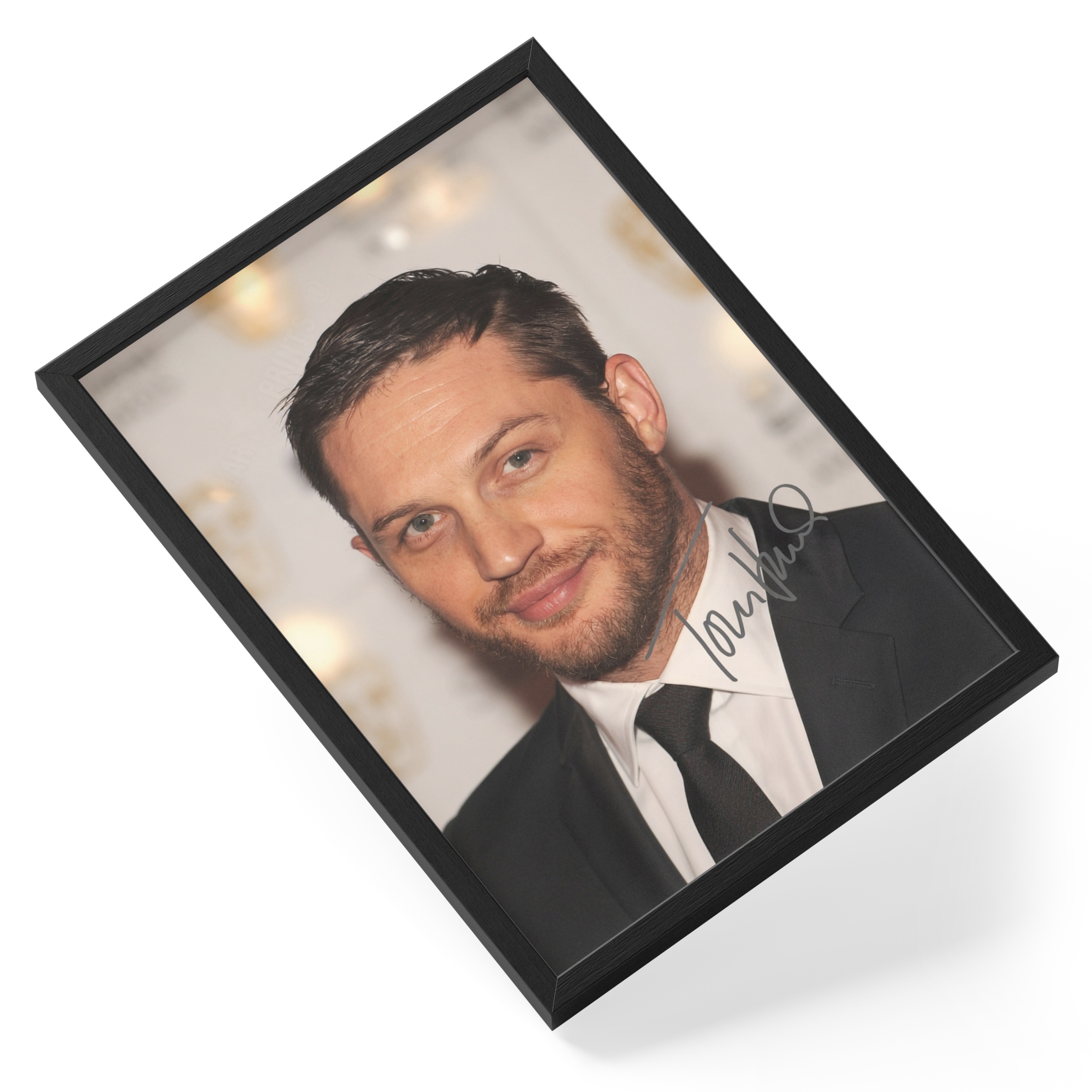 Tom Hardy Actor British Film Star Portrait — angled view