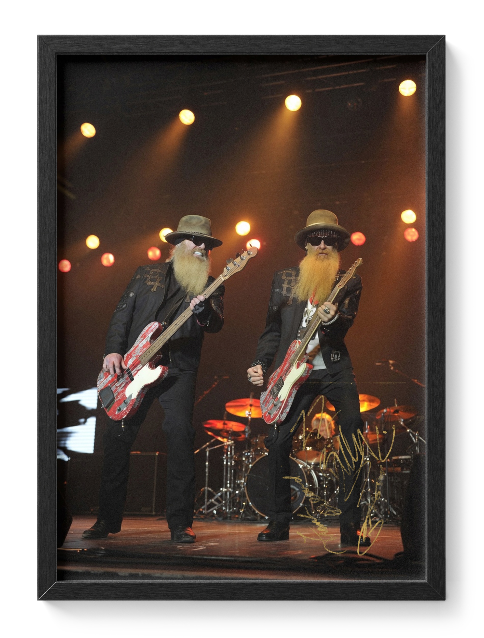 Zz Top Texas Blues Rock Band Beards Classic Portrait — main view