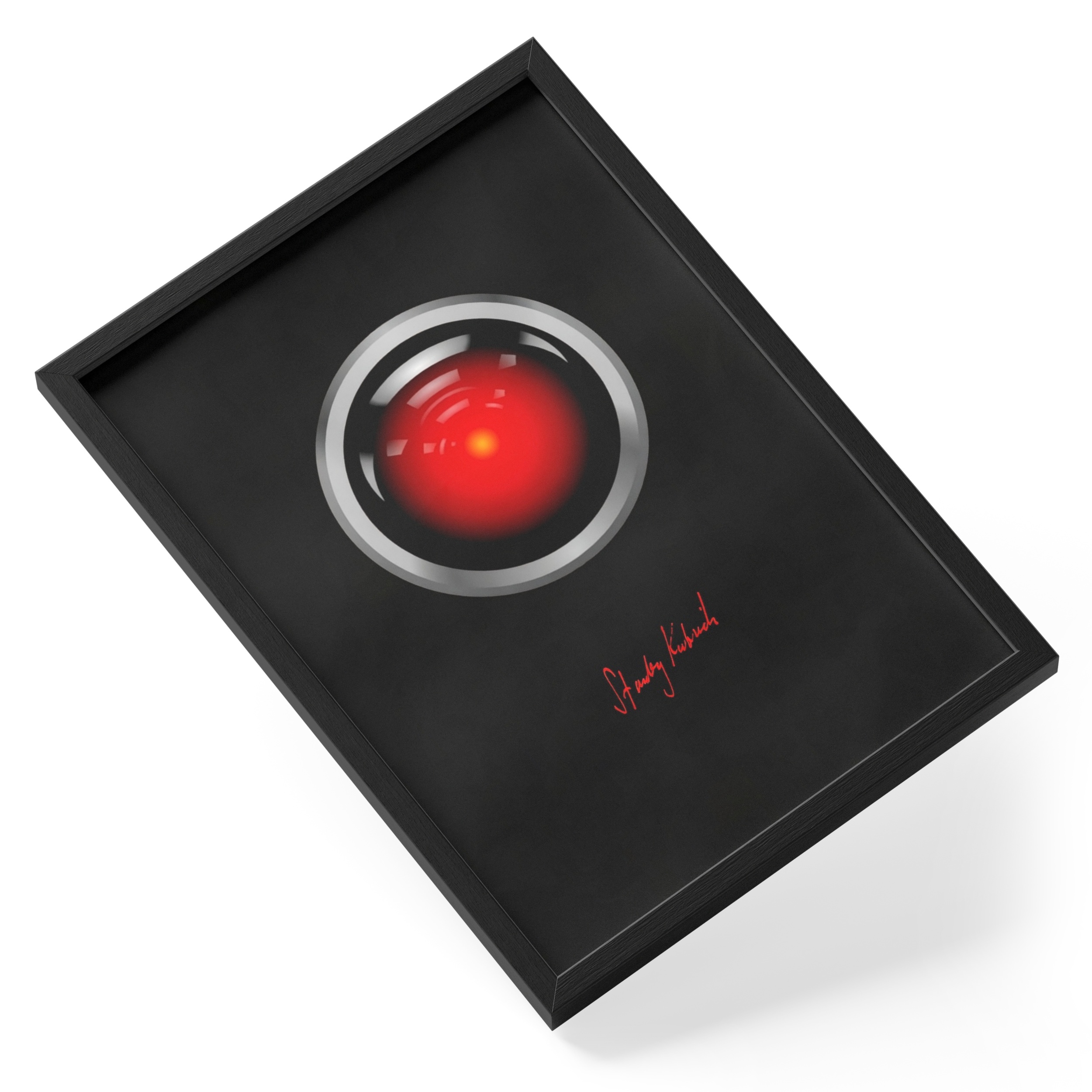 2001 Space Odyssey Hal9000 Red Eye Kubrick Sci Fi Movie — angled view