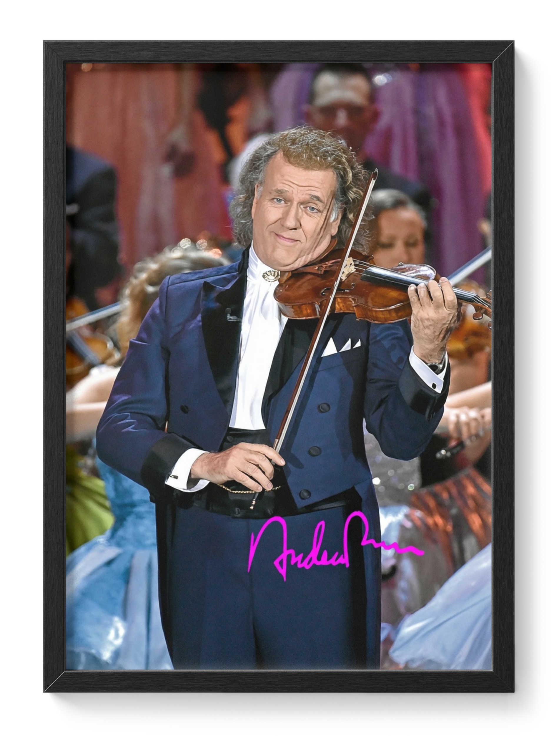 Andre Rieu Violin Waltz King Conductor Portrait Signed — main view