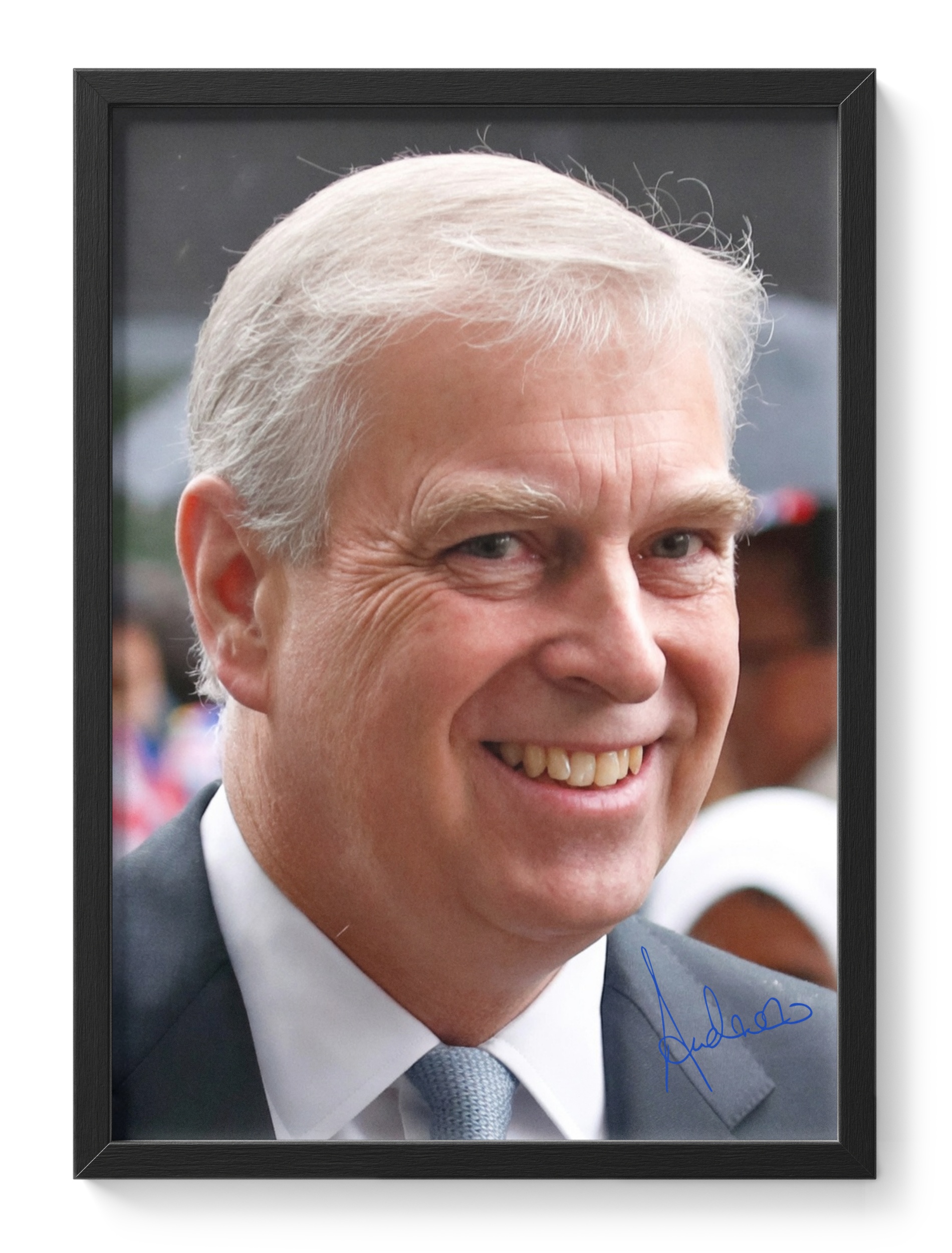 Andrew Mountbatten Windsor Royal Duke York Portrait Signed — main view