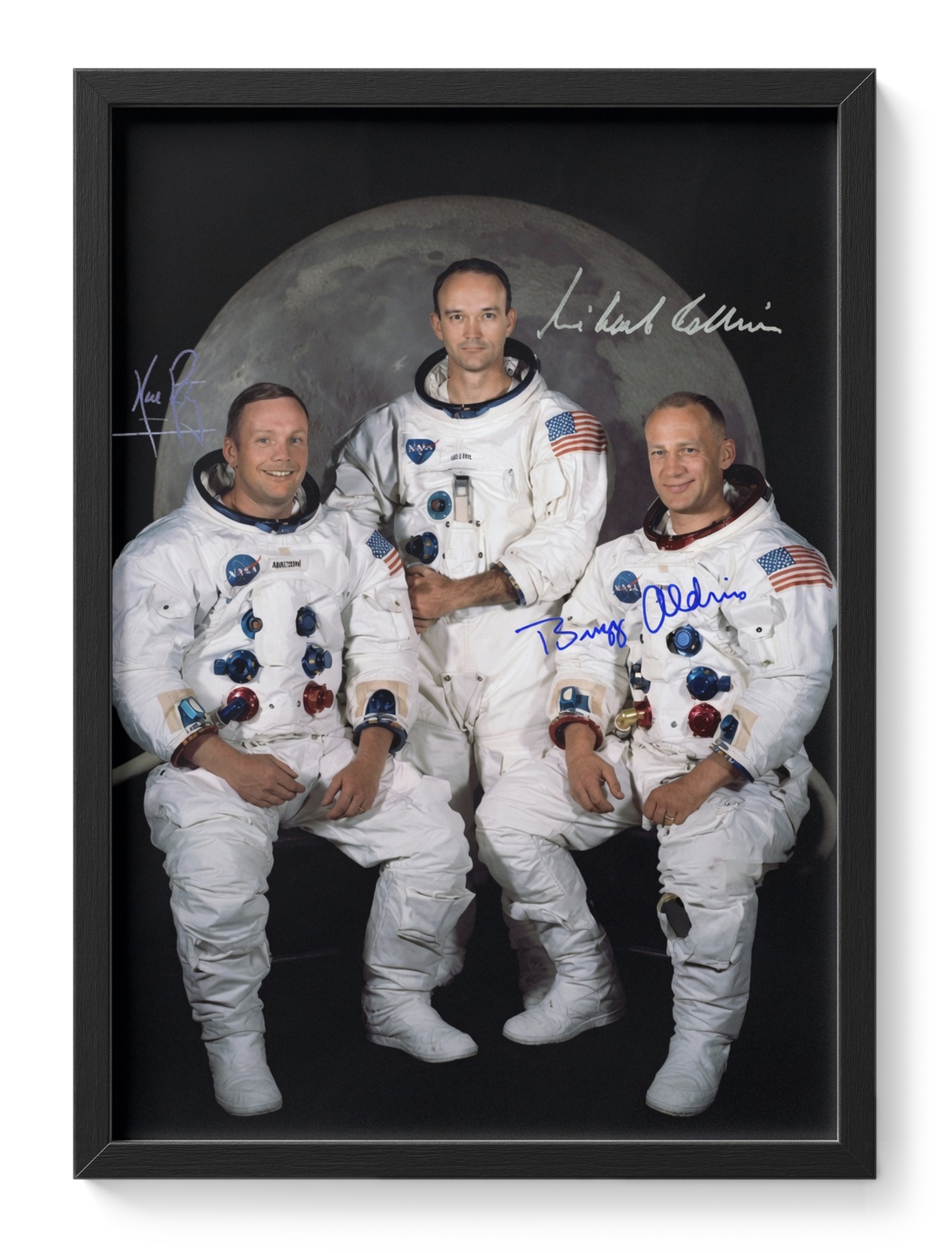 Apollo 11 Astronauts Armstrong Aldrin Collins Moon Crew — main view