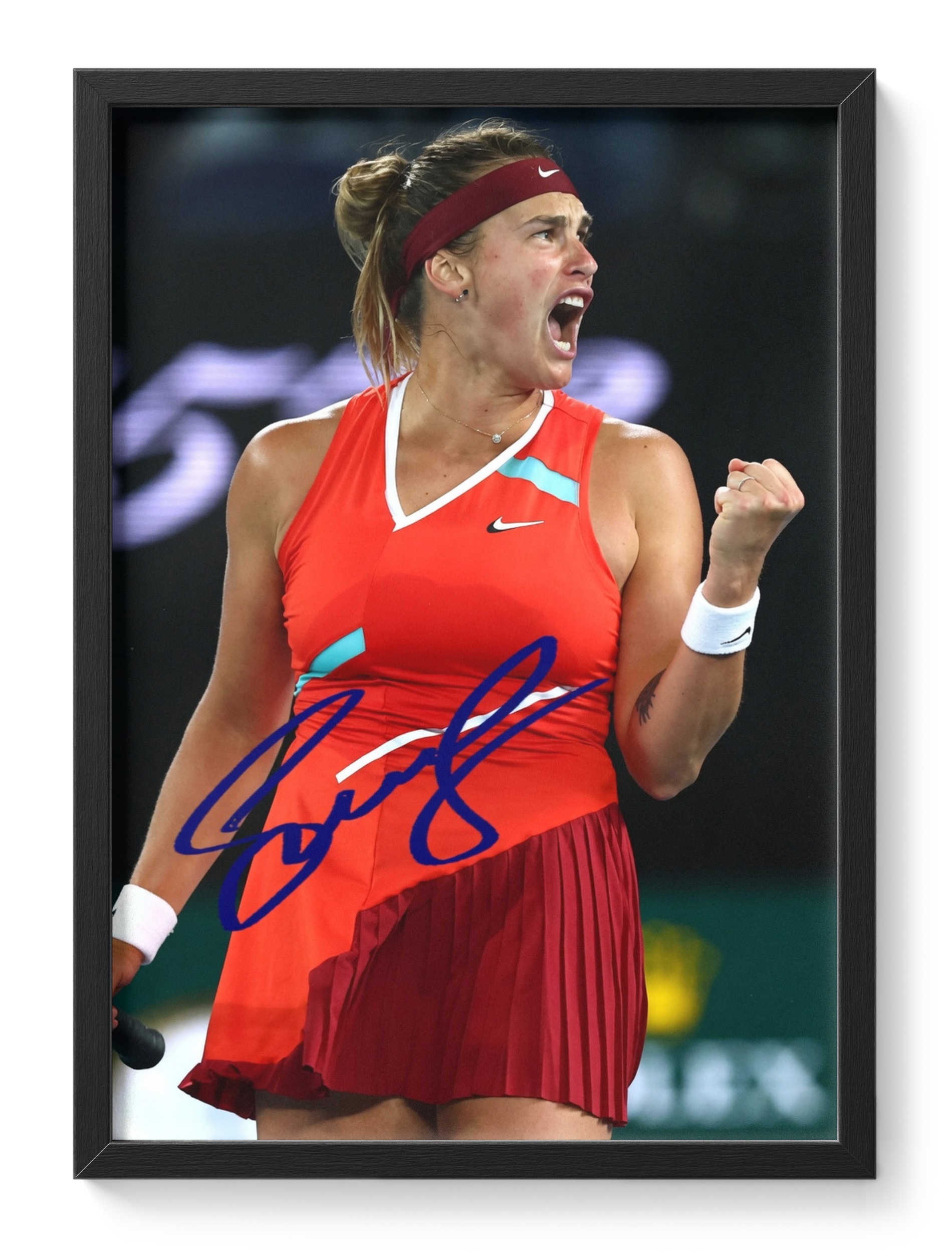 Aryna Sabalenka Tennis Champion Grand Slam Portrait Signed — main view
