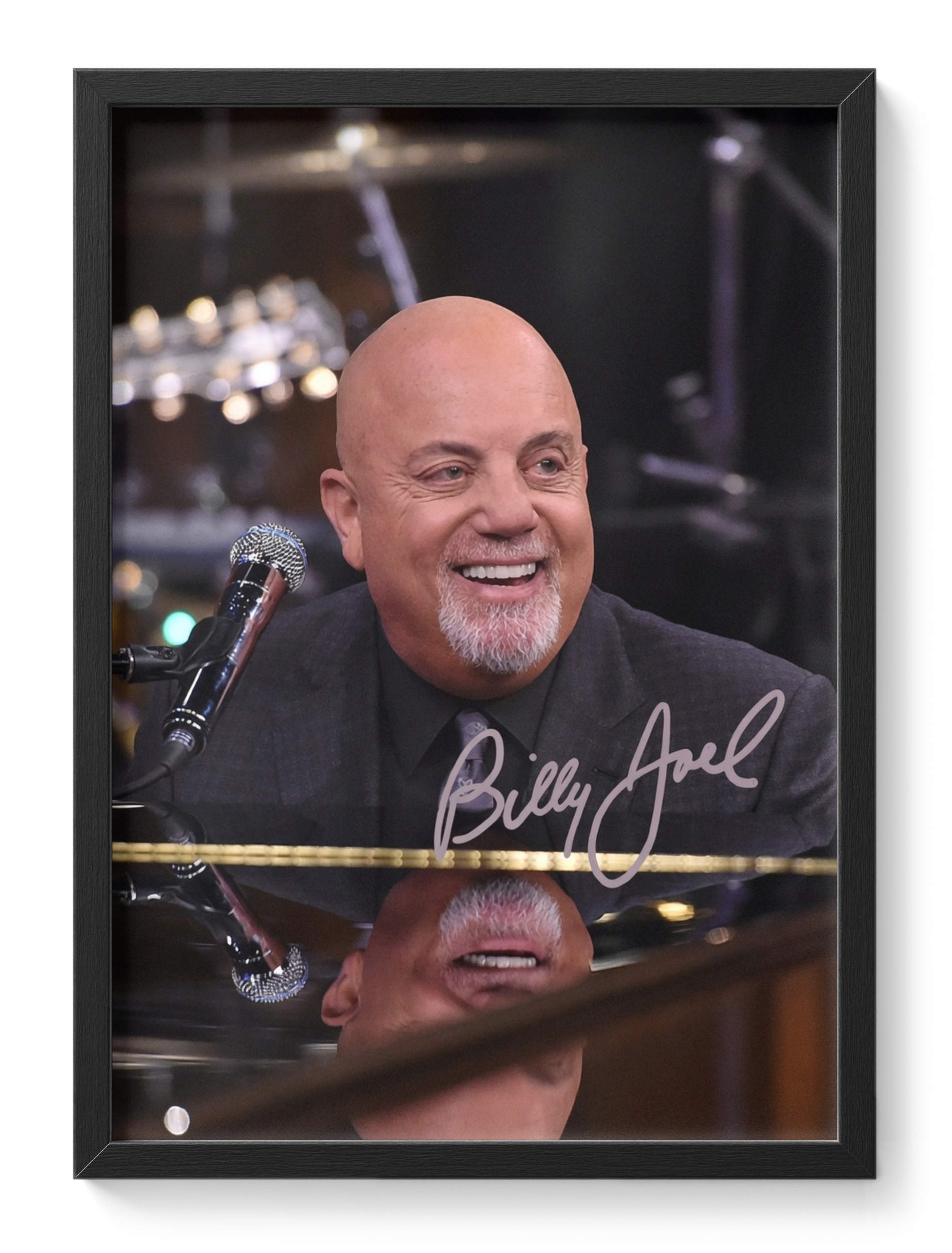 Billy Joel Piano Man Singer Songwriter Portrait Signed — main view