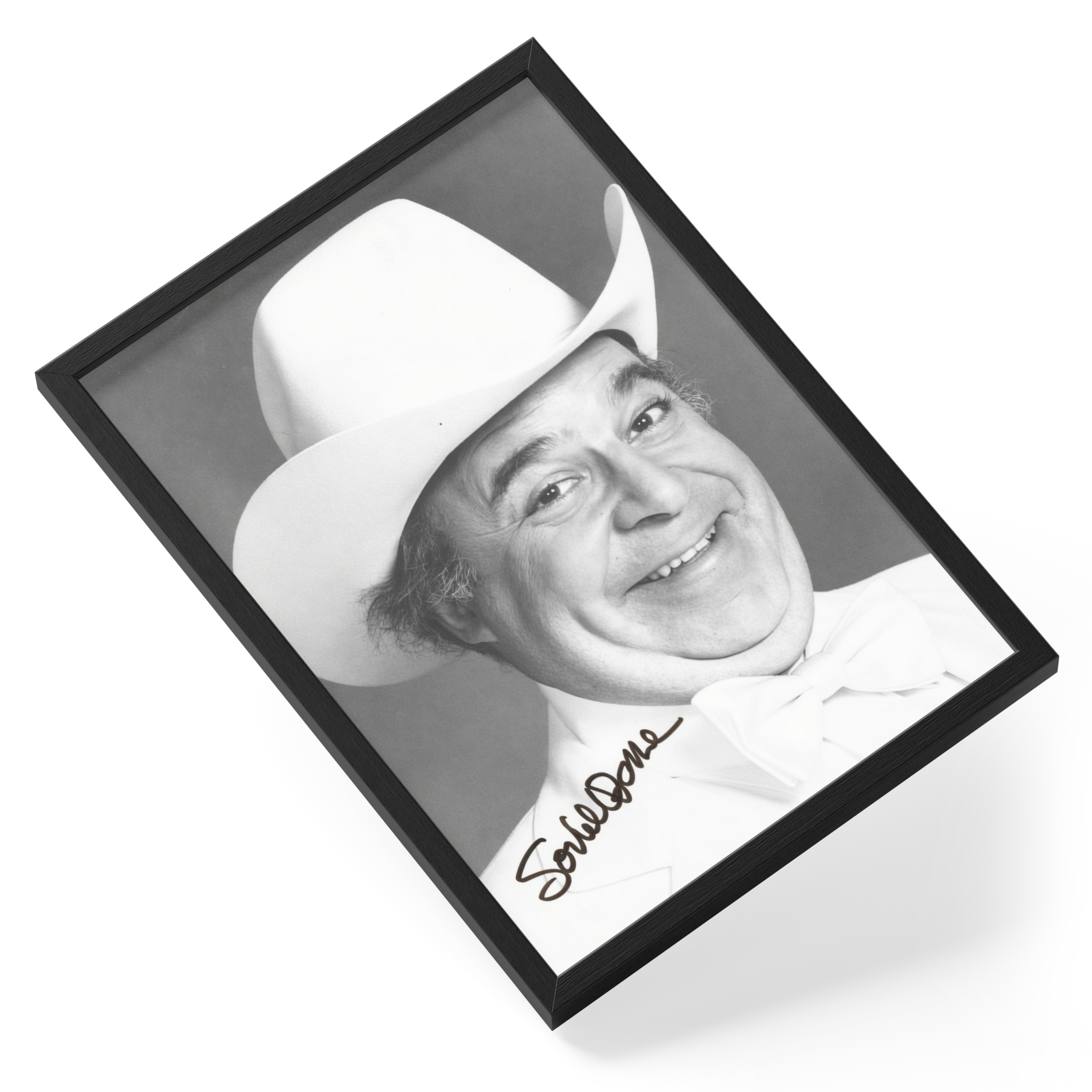 Boss Hogg Sorrell Booke Dukes Hazzard Tv Portrait Signed — angled view