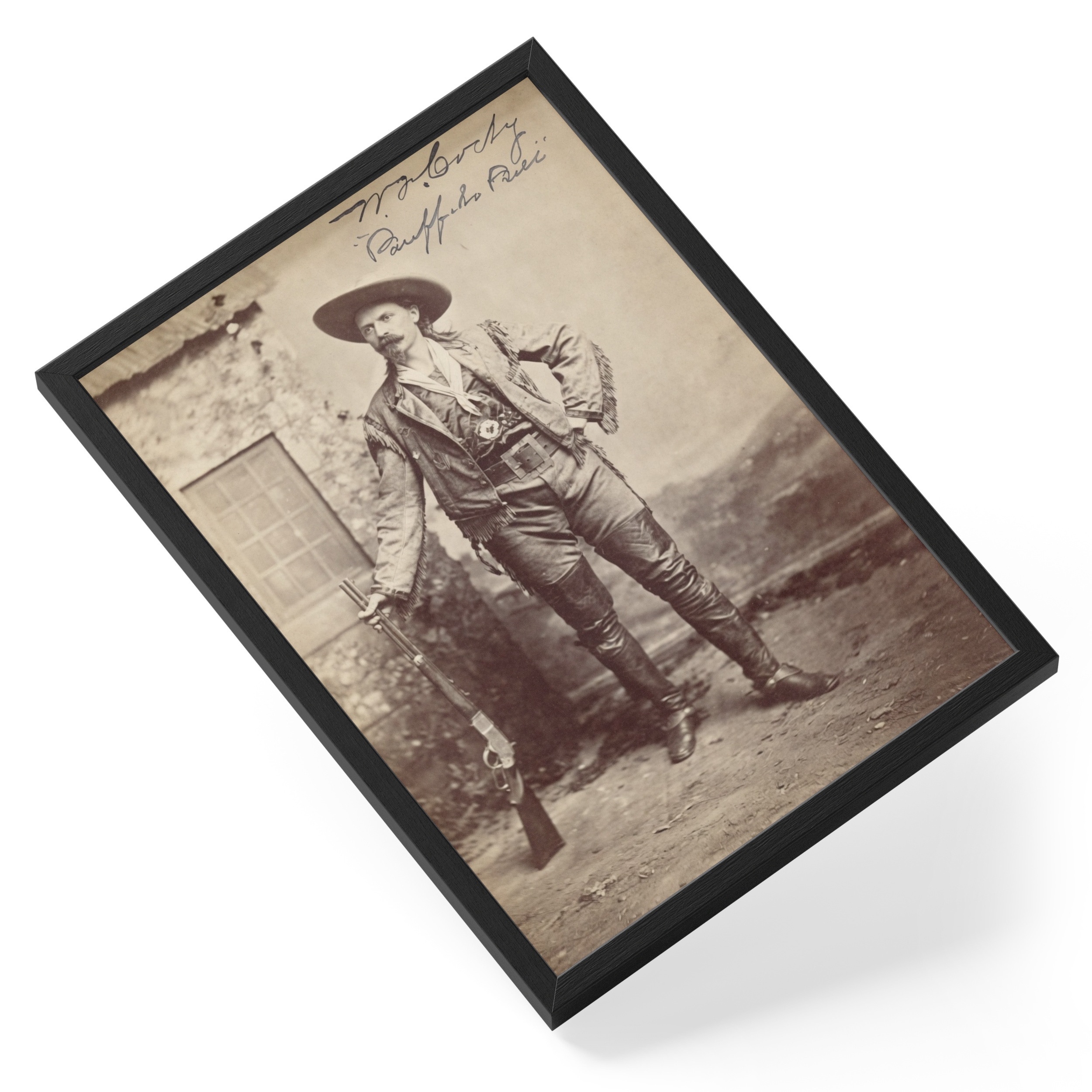Buffalo Bill William Cody Wild West Showman Portrait — angled view