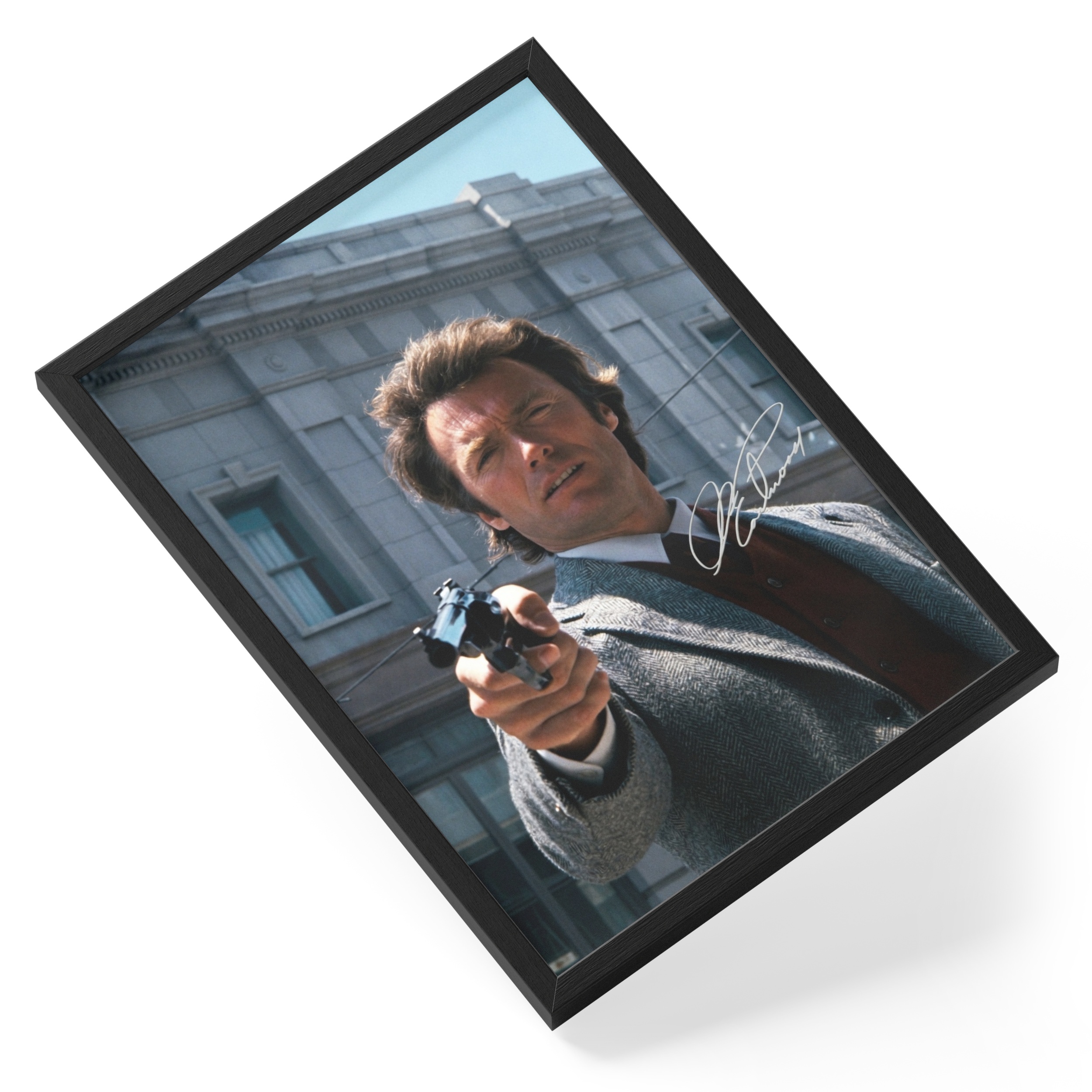 Clint Eastwood Dirty Harry Magnum Cop Movie Portrait — angled view