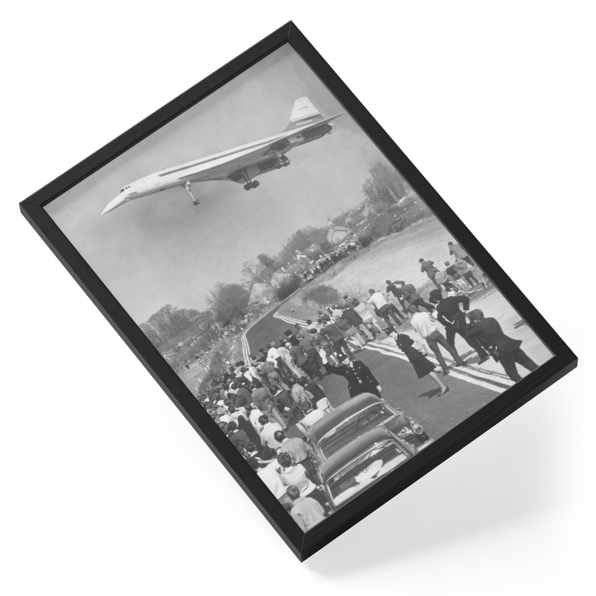 Concorde Maiden Flight Supersonic Jet Aircraft Aviation — angled view